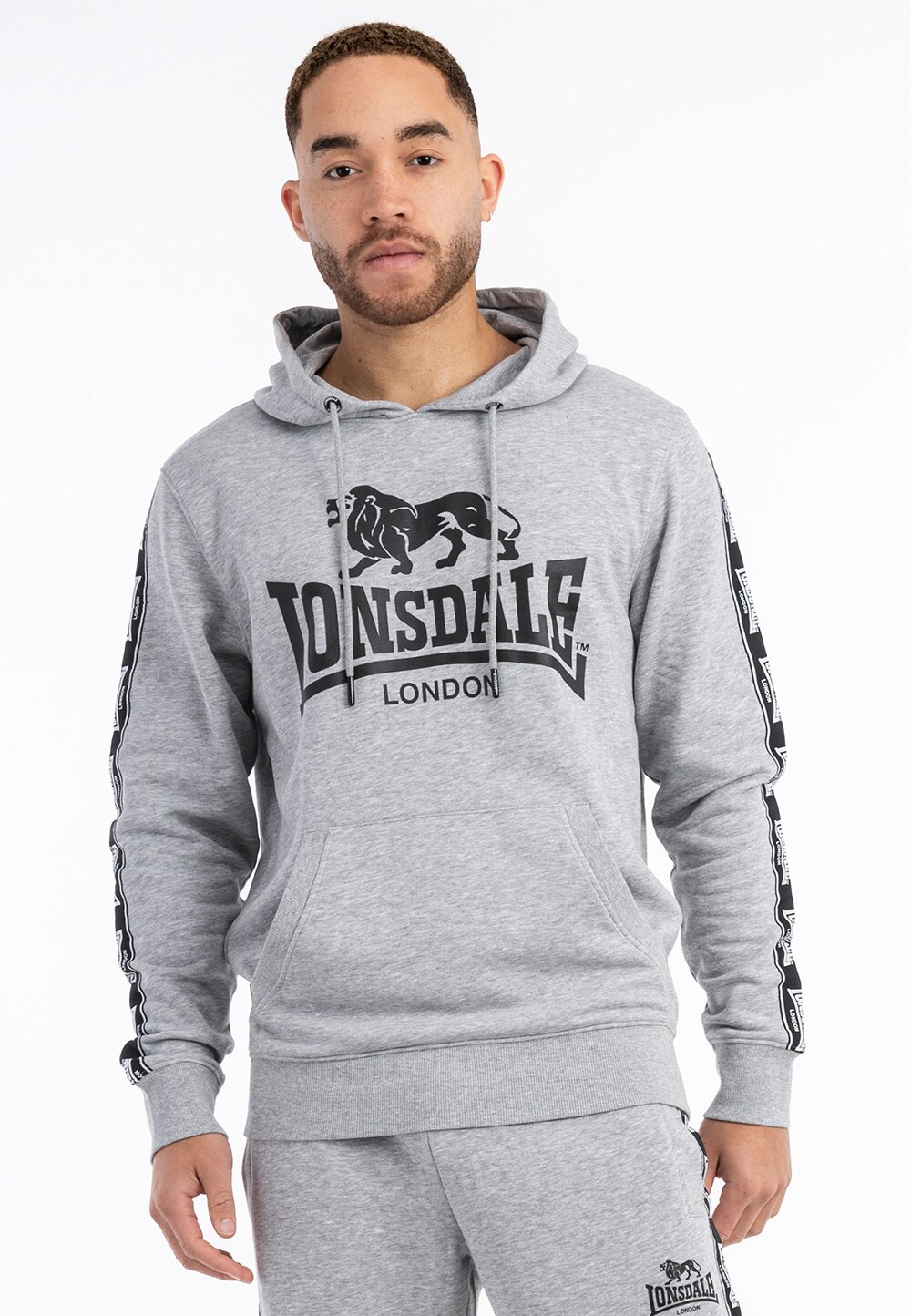 Lonsdale Herren Kapuzensweatshirt normale Passform SCOUSBURGH | 04255581526982