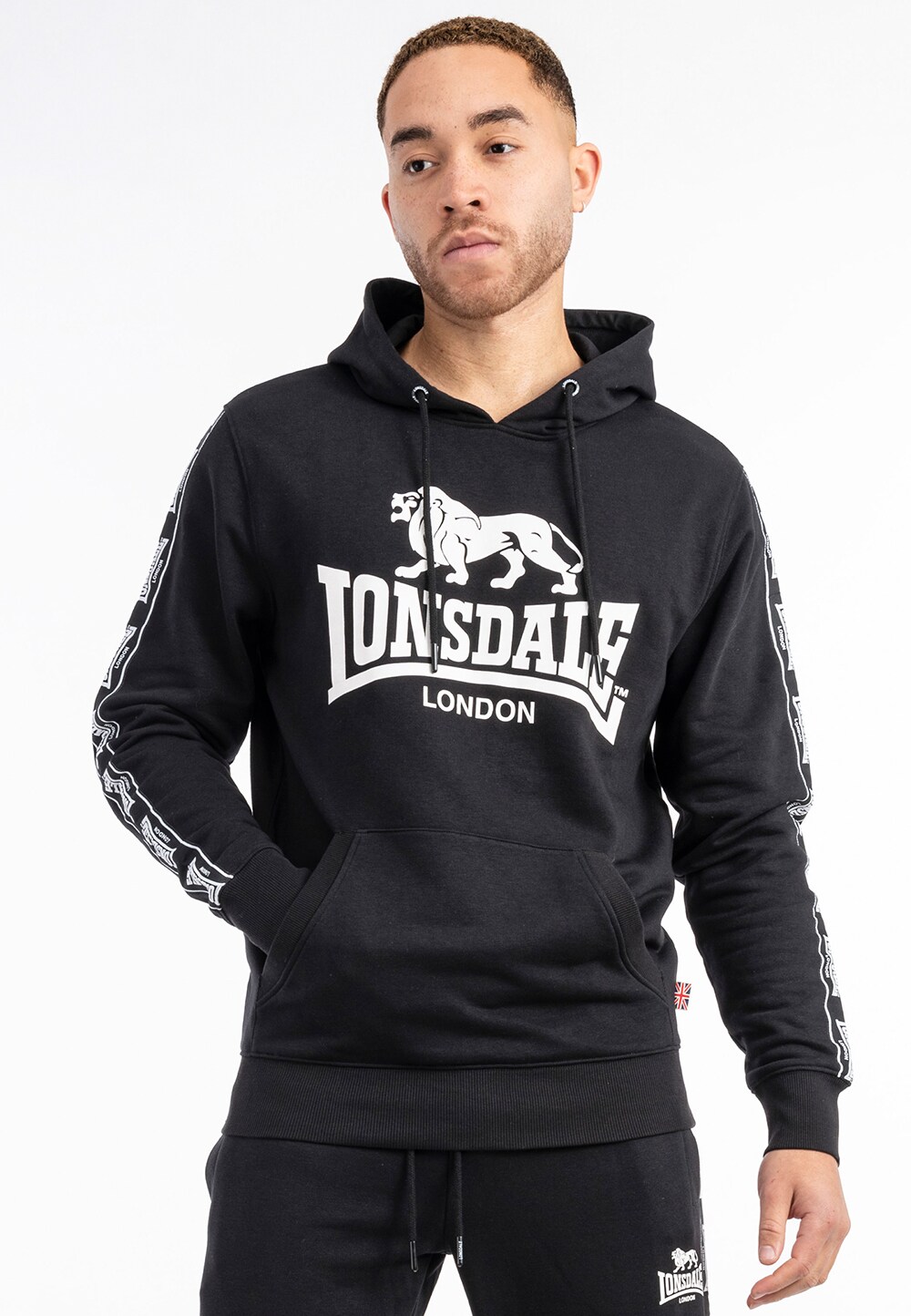 Lonsdale Herren Kapuzensweatshirt normale Passform SCOUSBURGH
