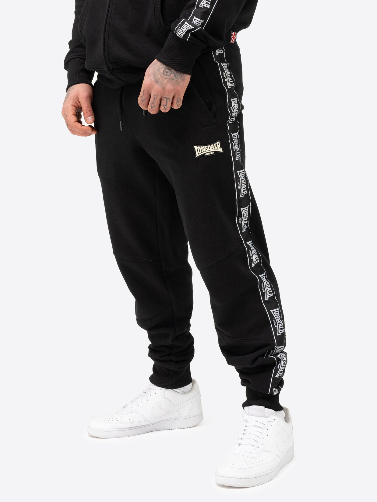 Lonsdale Herren Jogginghose schmale Passform TENSTON | 04255581527064