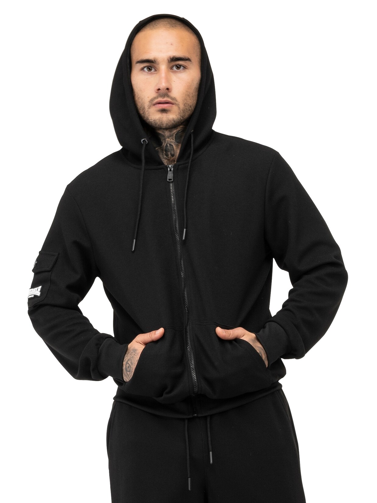 Lonsdale Herren Trainingsanzug mit Kapuze normale Passform ROSSLEA