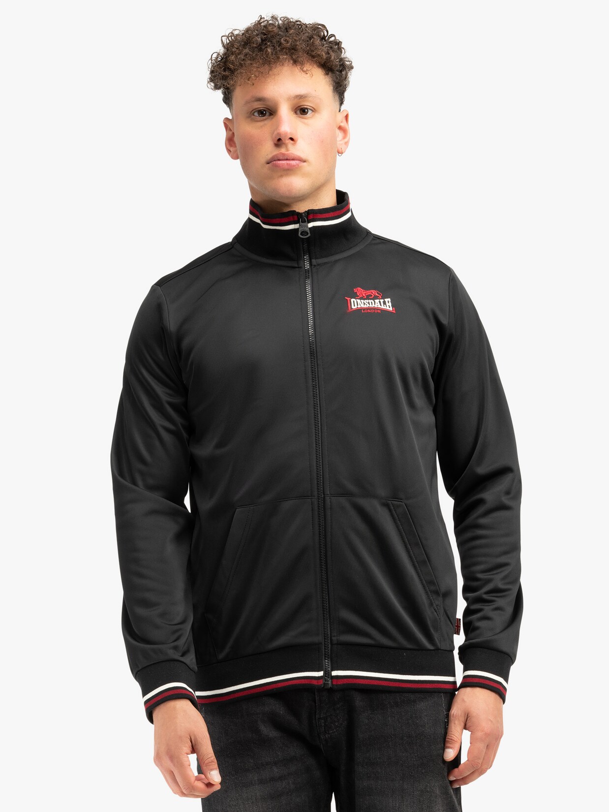Lonsdale Herren Trainingsjacke normale Passform IRTHING | 04255581538527