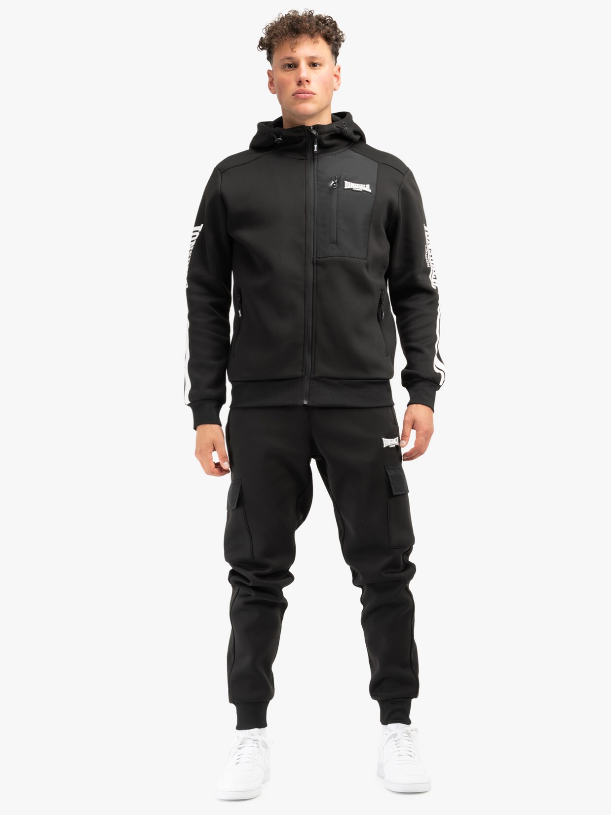 Lonsdale Herren Trainingsanzug mit Kapuze normale Passform BULOUGH