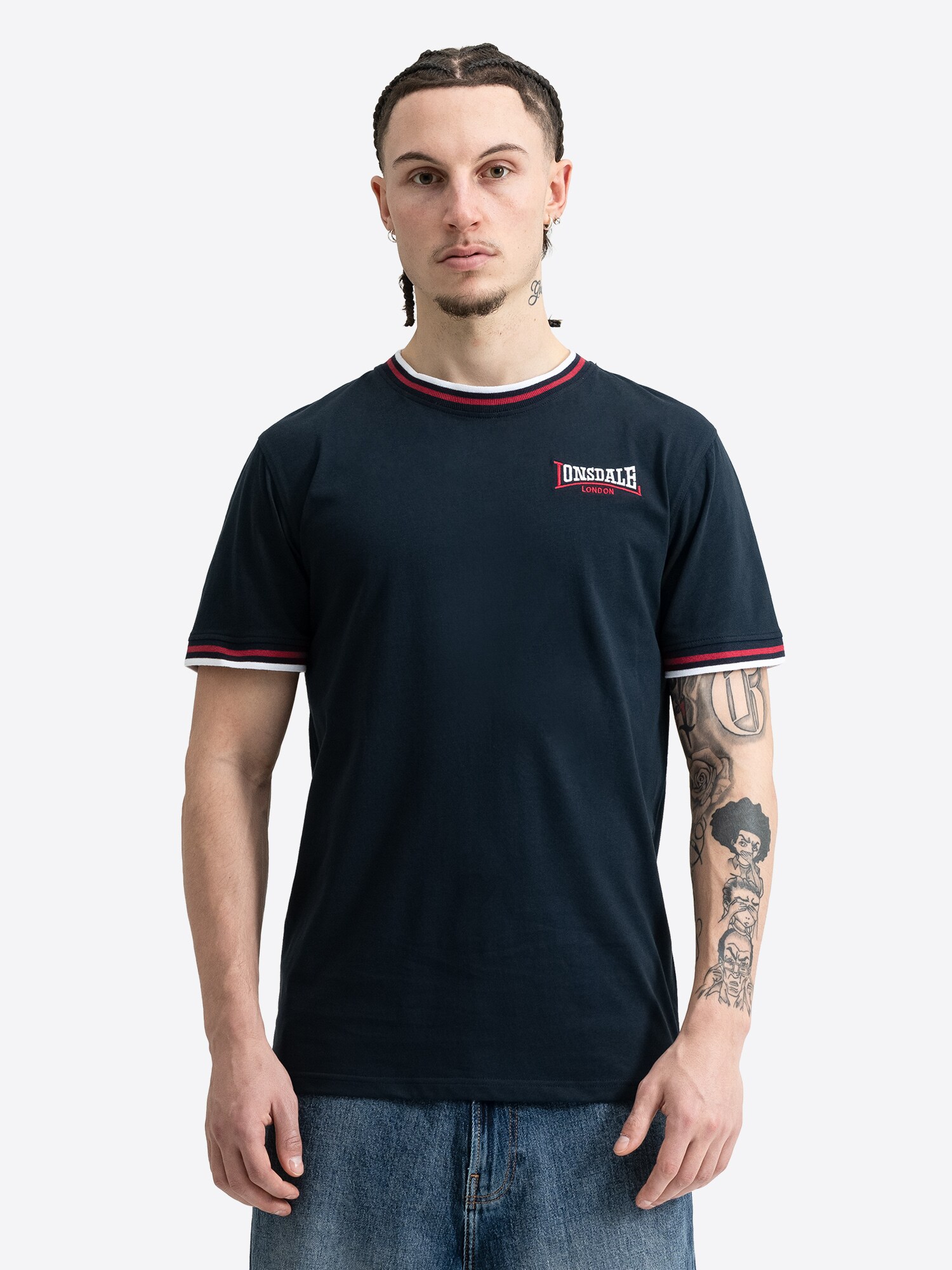 Lonsdale Herren T-Shirt schmale Passform QUIN - Bild 1