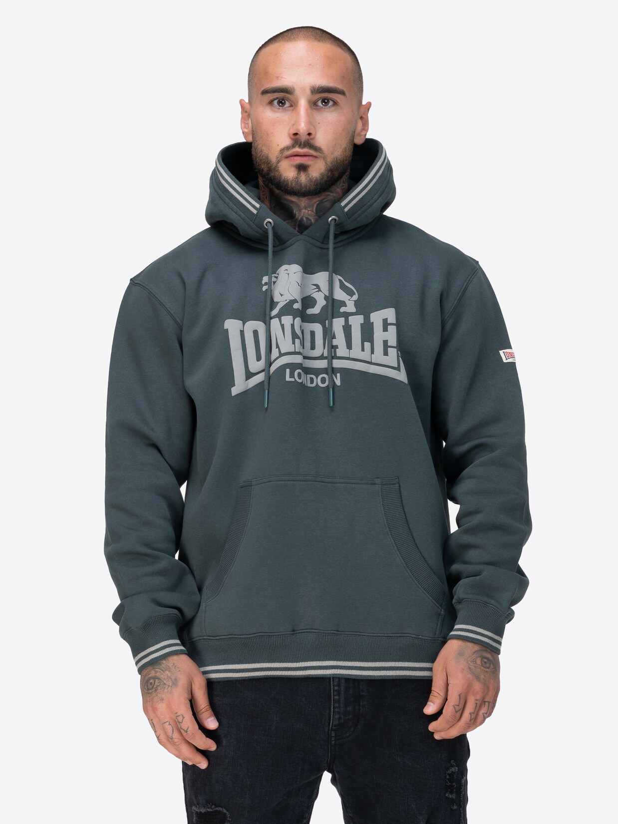 Lonsdale Herren Kapuzensweatshirt normale Passform OUTWOOD