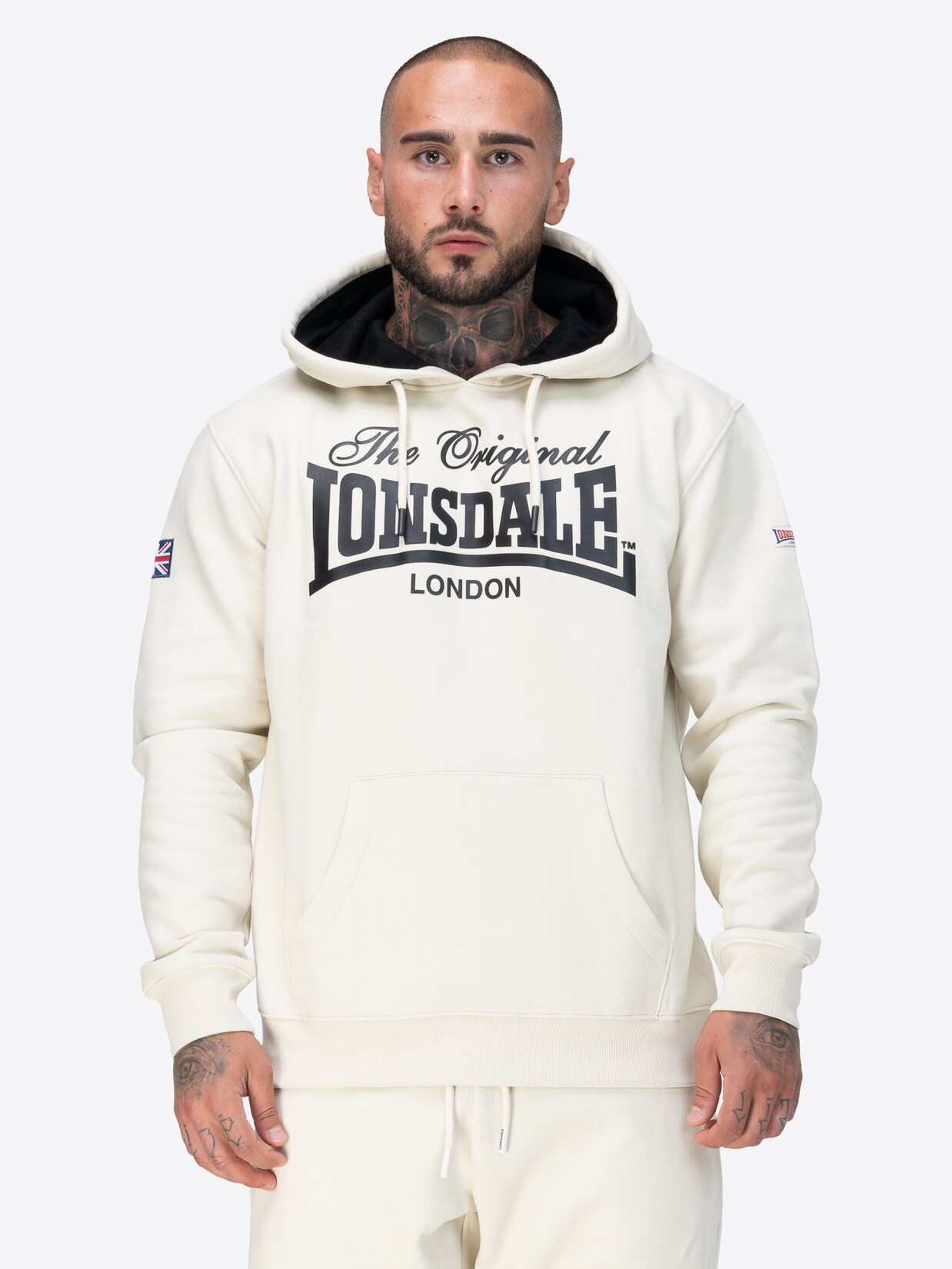 Lonsdale Herren Kapuzensweatshirt normale Passform ATHERTON | 04255581580083