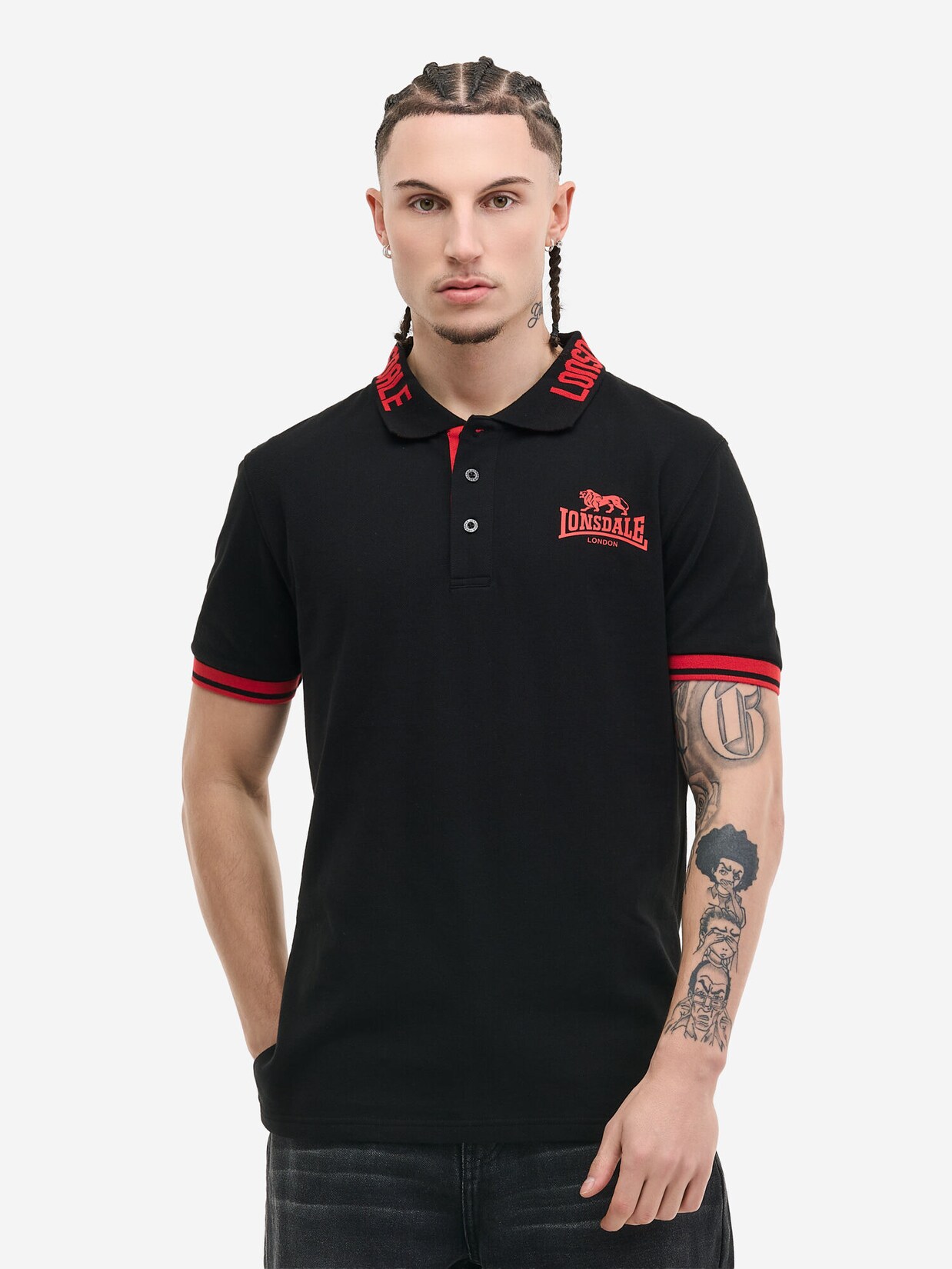 Lonsdale Herren Poloshirt normale Passform BYERMOOR
