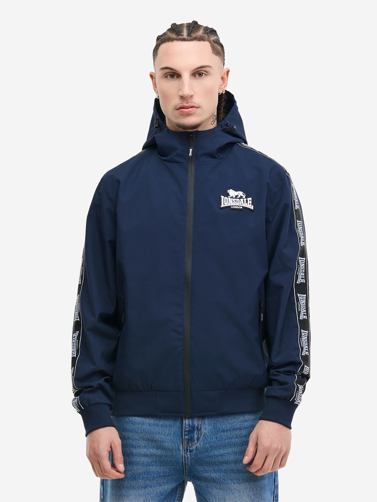 Lonsdale Herren Jacke mit Kapuze normale Passform OUSTON