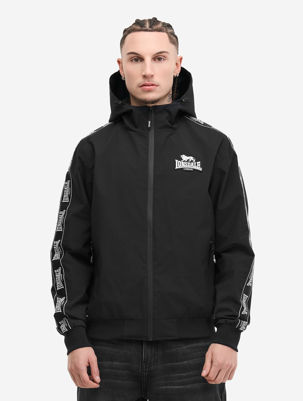 Lonsdale Herren Jacke mit Kapuze normale Passform OUSTON