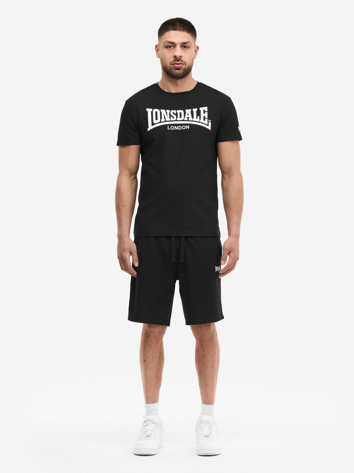 Lonsdale Herren T-Shirt & Shorts Set normale Passform DUNSTAN