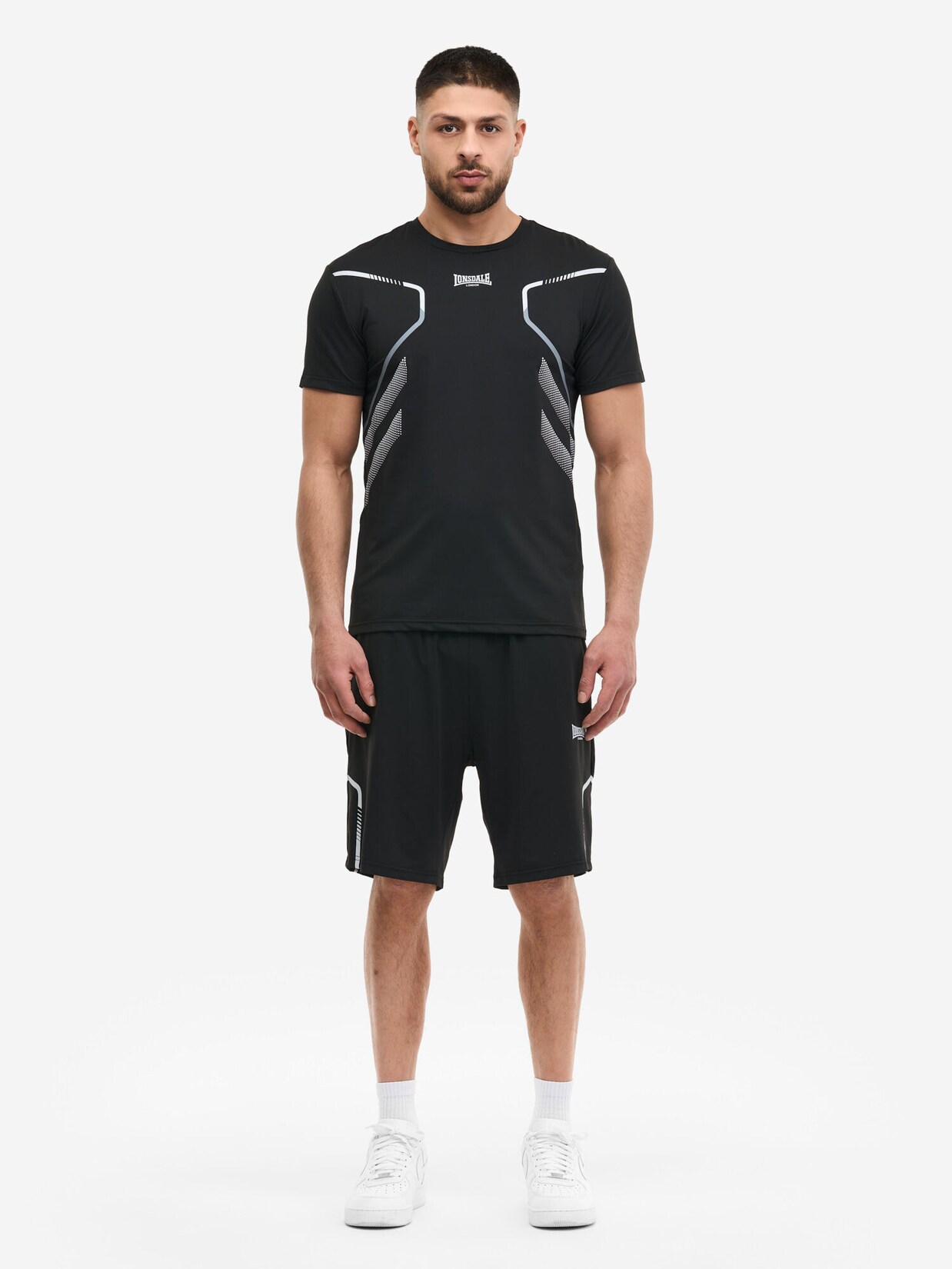 Lonsdale Herren T-Shirt & Shorts Set normale Passform BEWICK