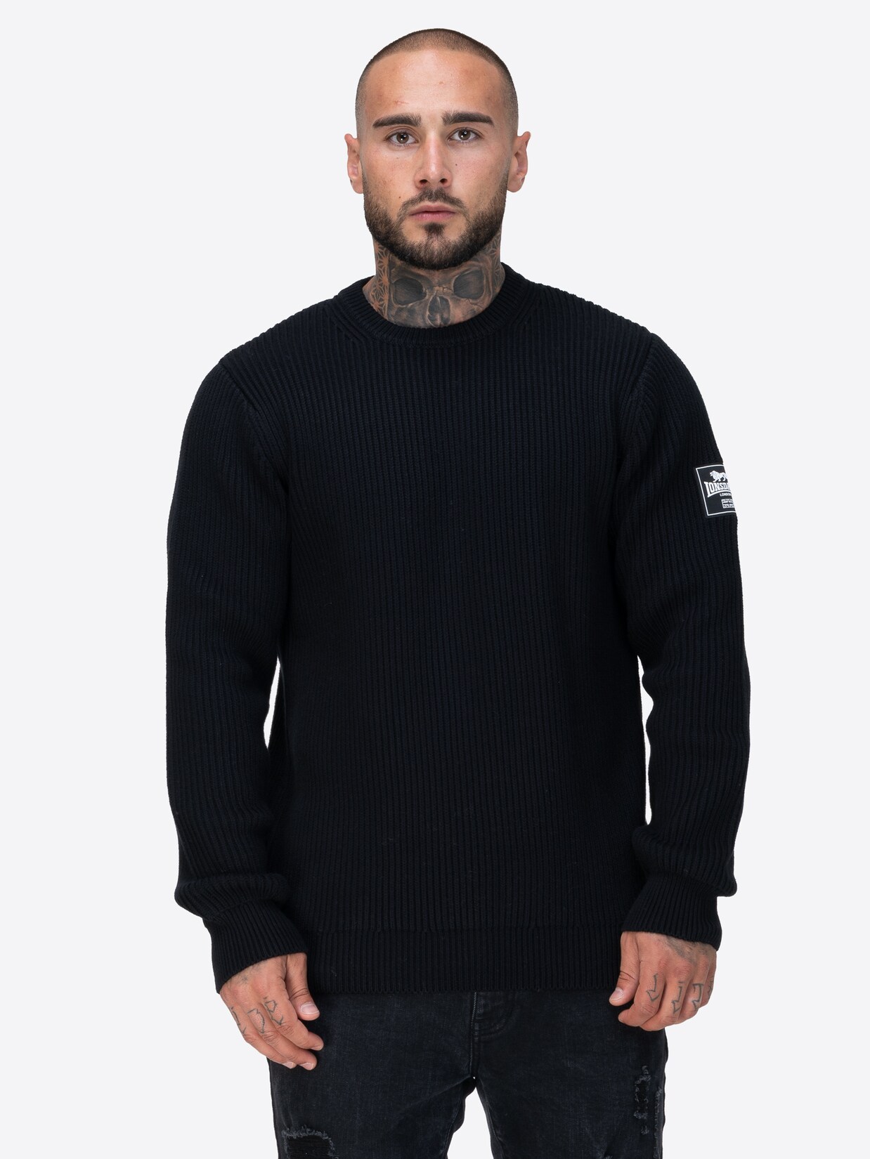 Lonsdale Herren gestrickter Pullover normale Passform MOYCULLEN