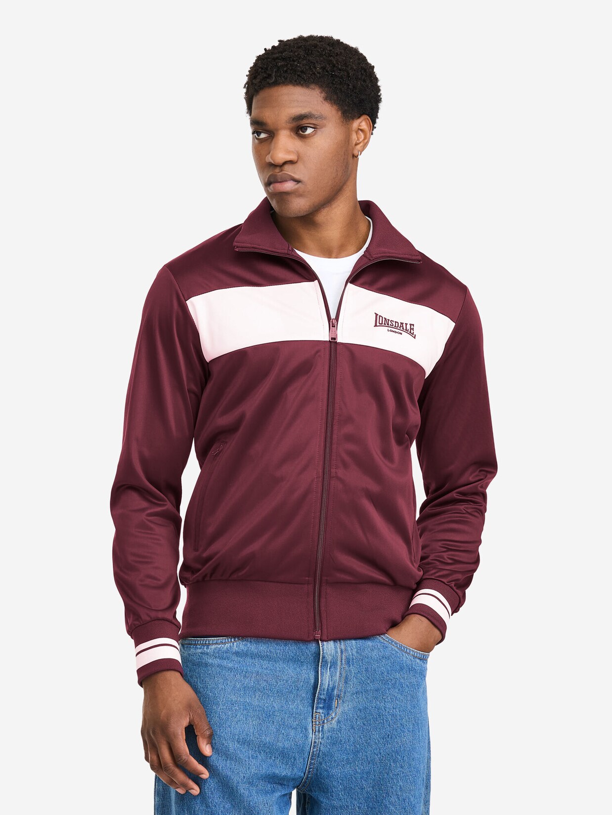 Lonsdale Herren Trainingsjacke normale Passform MEOLS