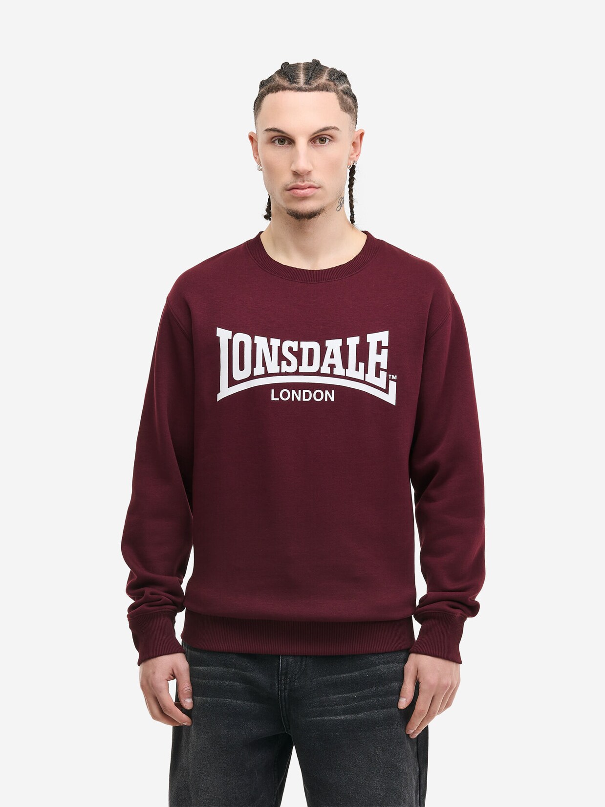 Lonsdale Herren Rundhals Sweatshirt normale Passform WELHAM