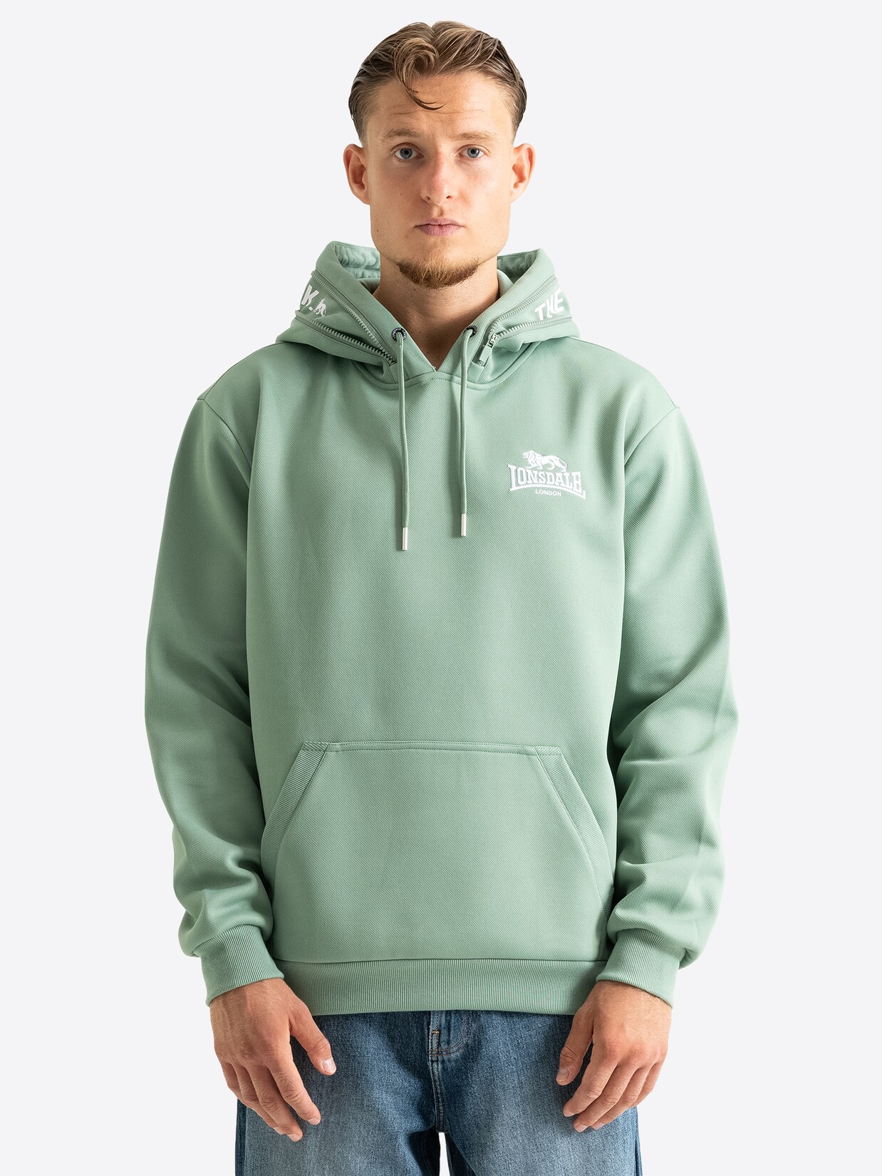Lonsdale Herren Kapuzensweatshirt normale Passform BRODLOVE