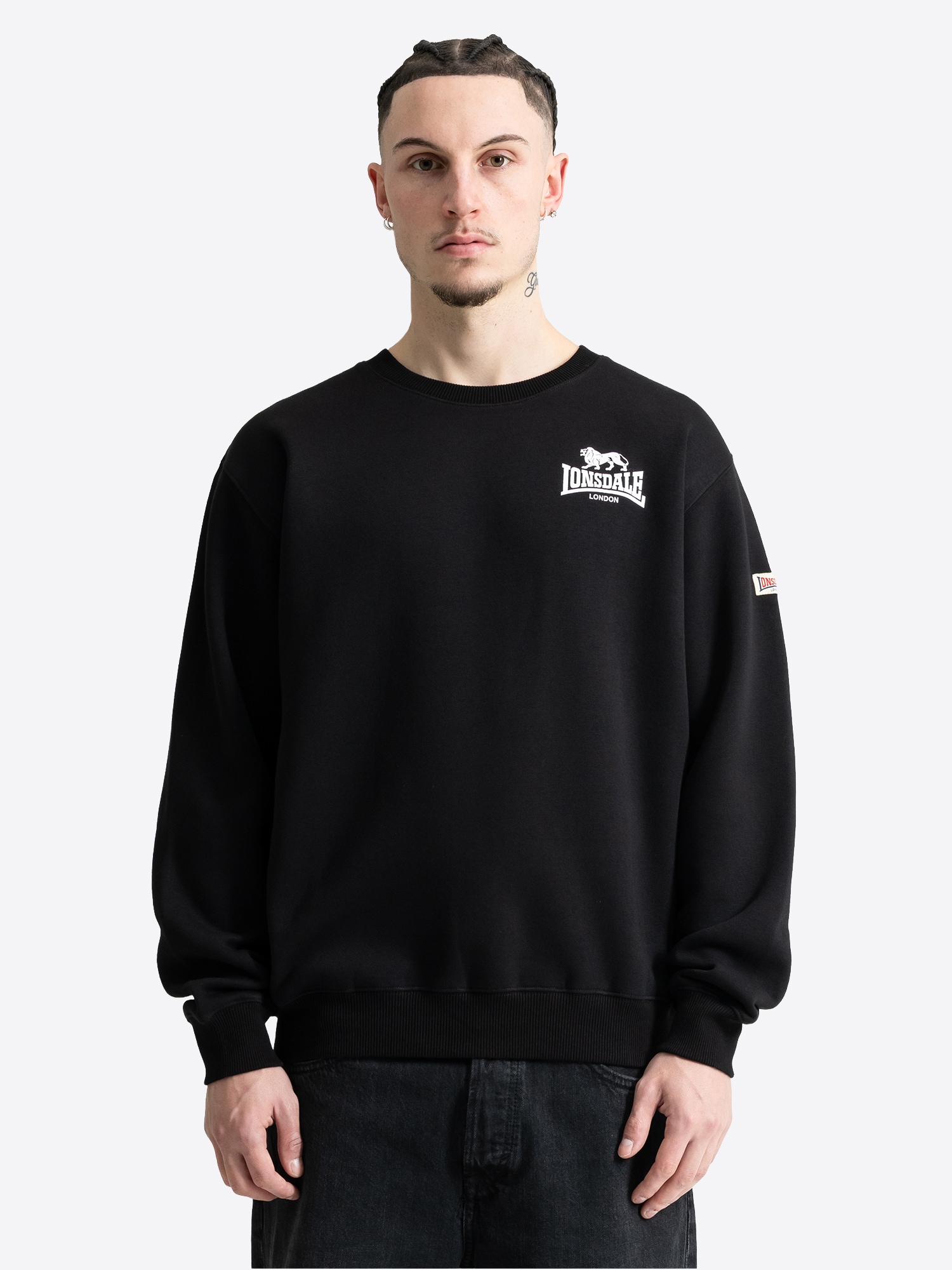 Lonsdale Herren Rundhals Sweatshirt normale Passform HAIGHTON - Bild 1