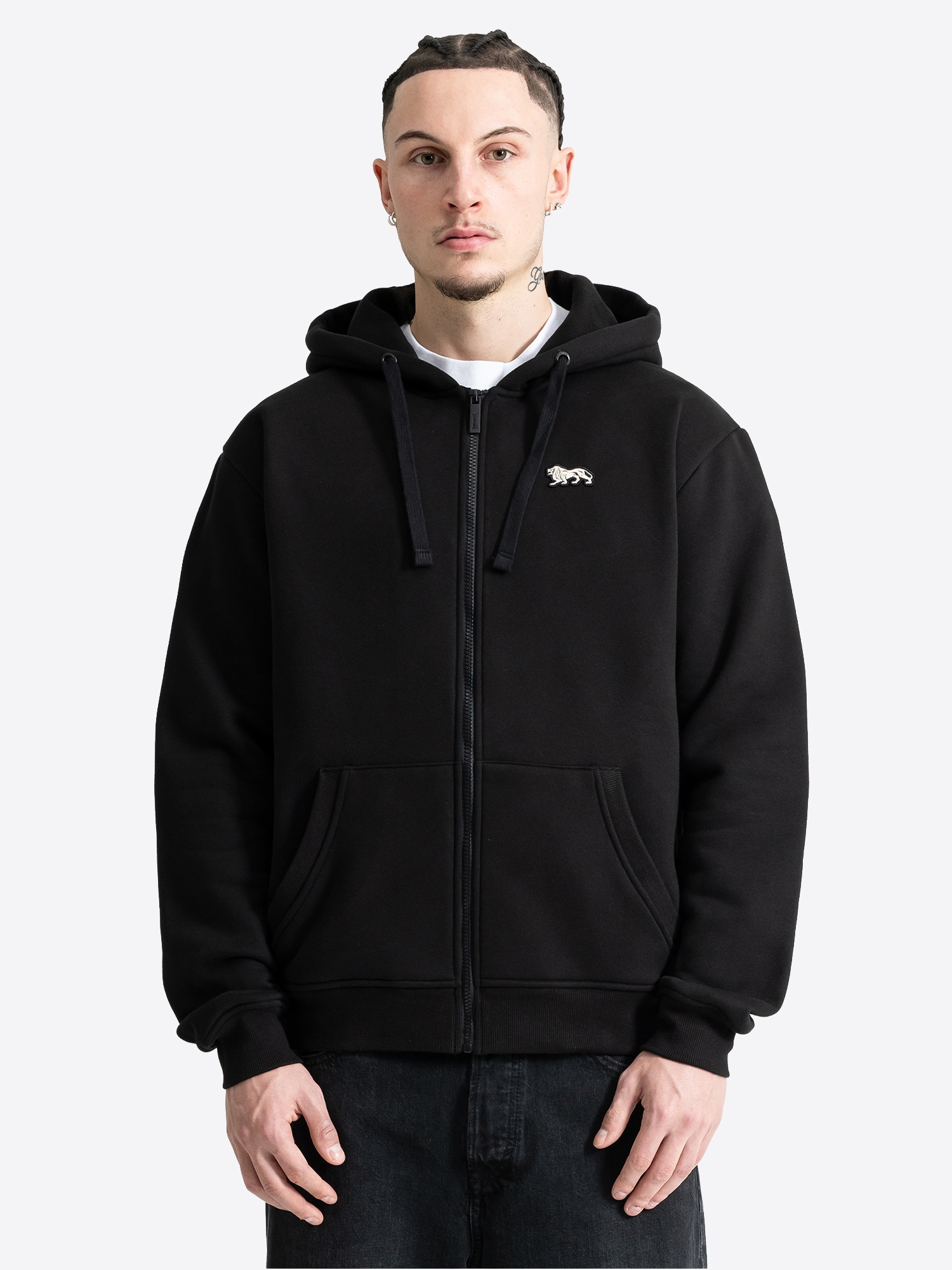 Lonsdale Herren Kapuzensweatjacke mit Rei&szlig;verschluss normale Passform GLAPTHORN - Bild 1