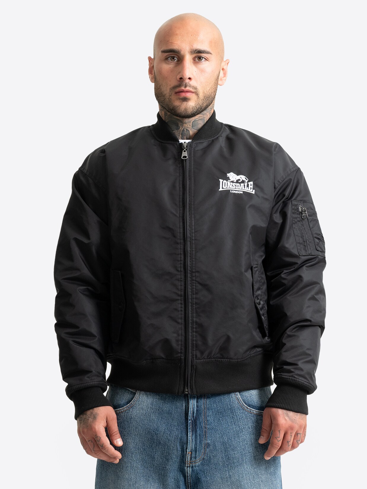Lonsdale Herren Bomberjacke Boxy Fit TORKSEY