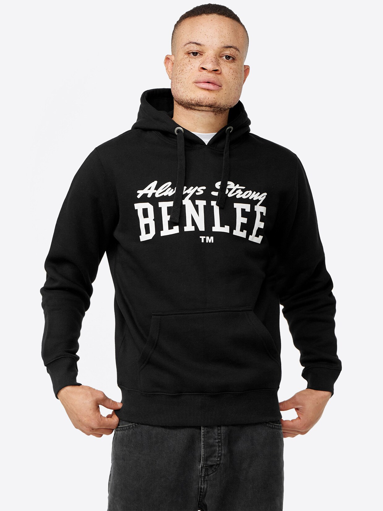 BENLEE Herren Kapuzensweatshirt schmale Passform HOOD STRONG