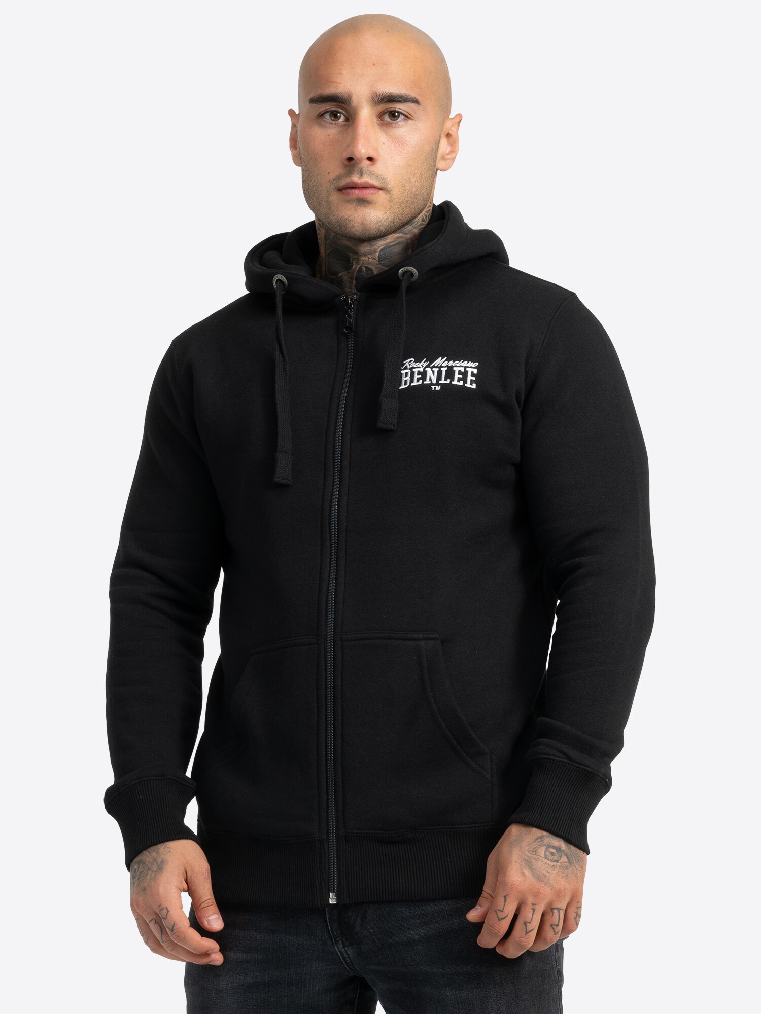 BENLEE Herren Kapuzensweatjacke mit Rei&szlig;verschluss schmale Passform CHEST LOGO - Bild 1