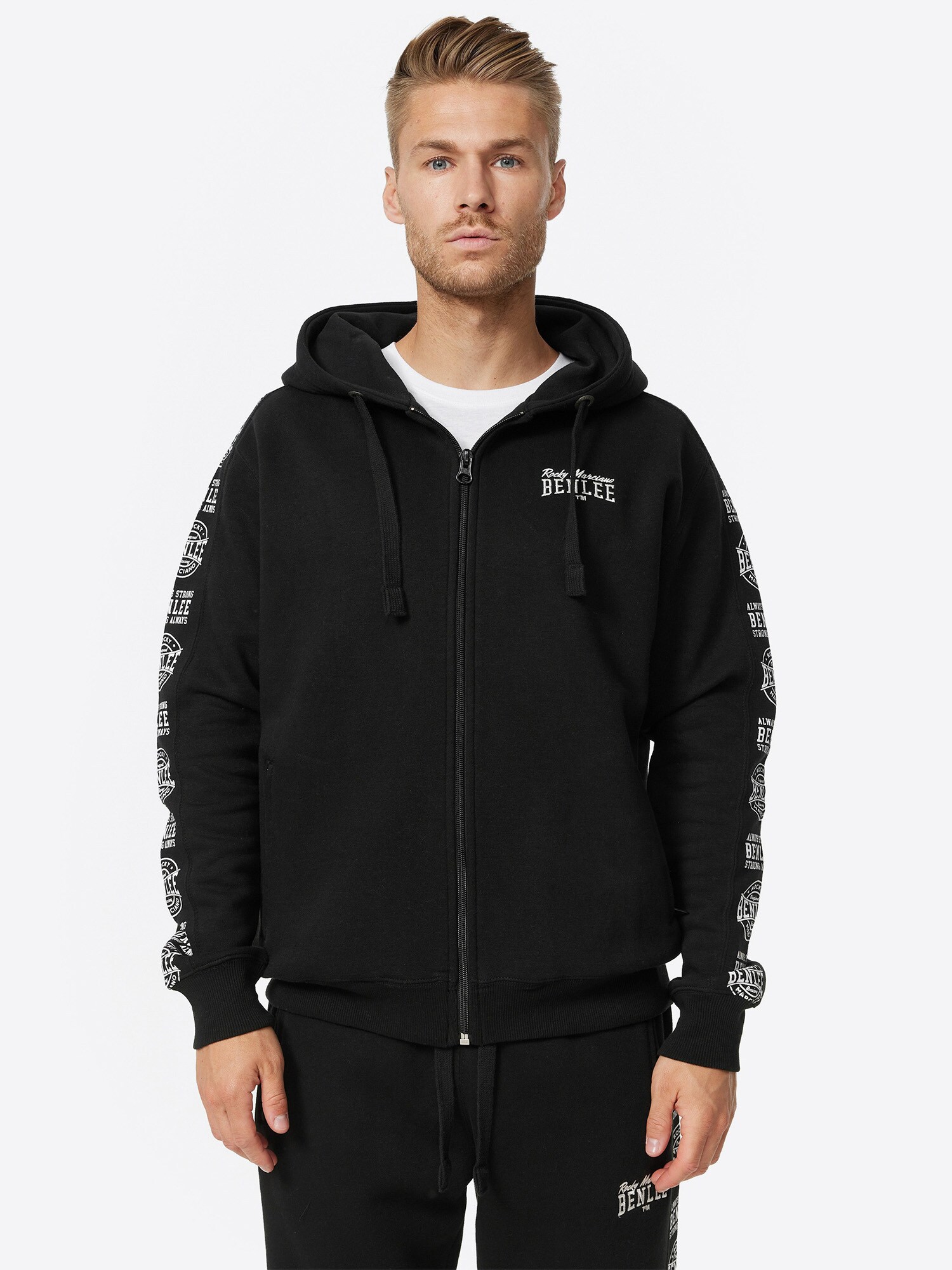 BENLEE Herren Kapuzensweatjacke mit Rei&szlig;verschluss normale Passform KEMPTON - Bild 1