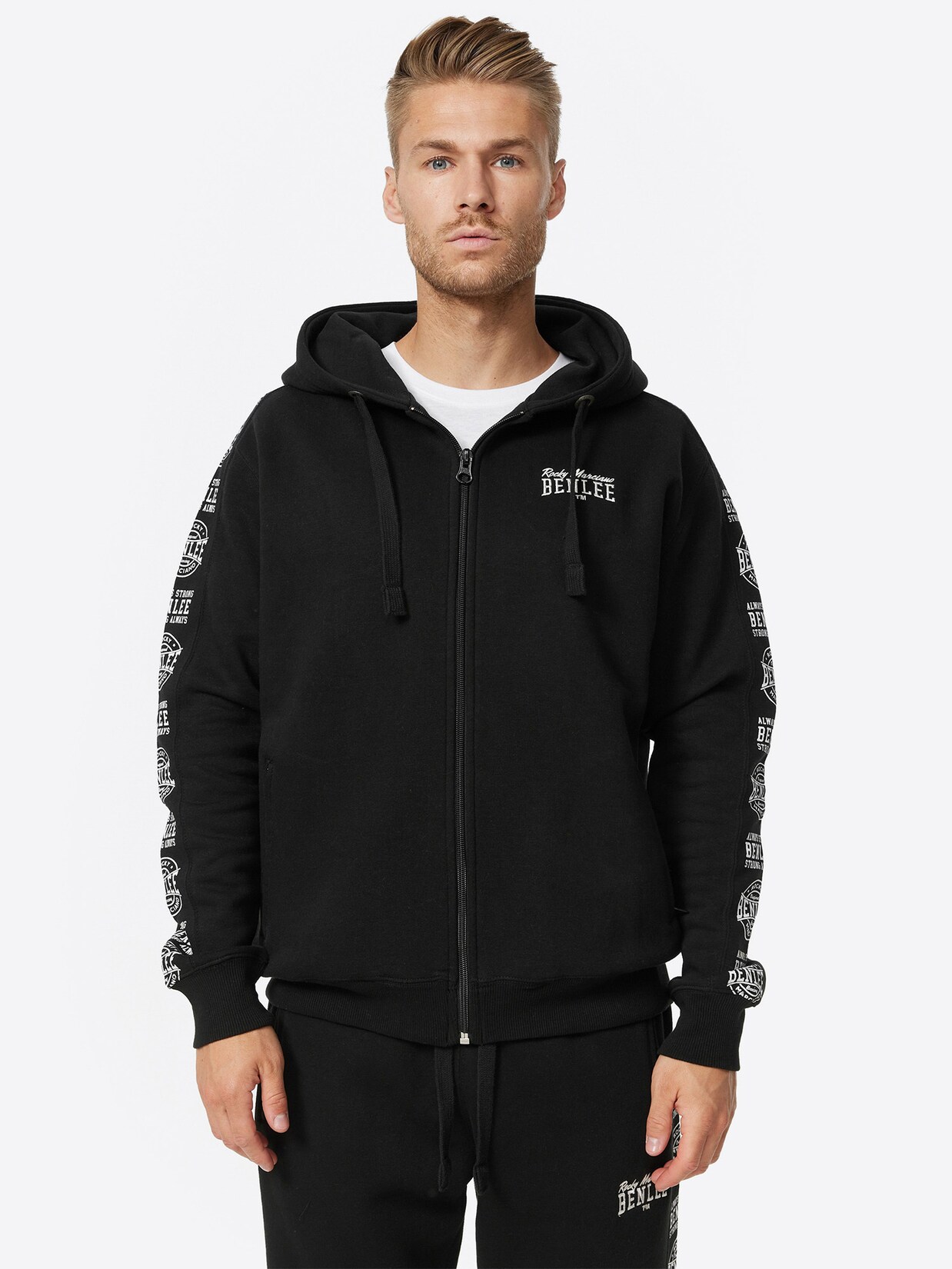 BENLEE Herren Kapuzensweatjacke mit Reißverschluss normale Passform KEMPTON