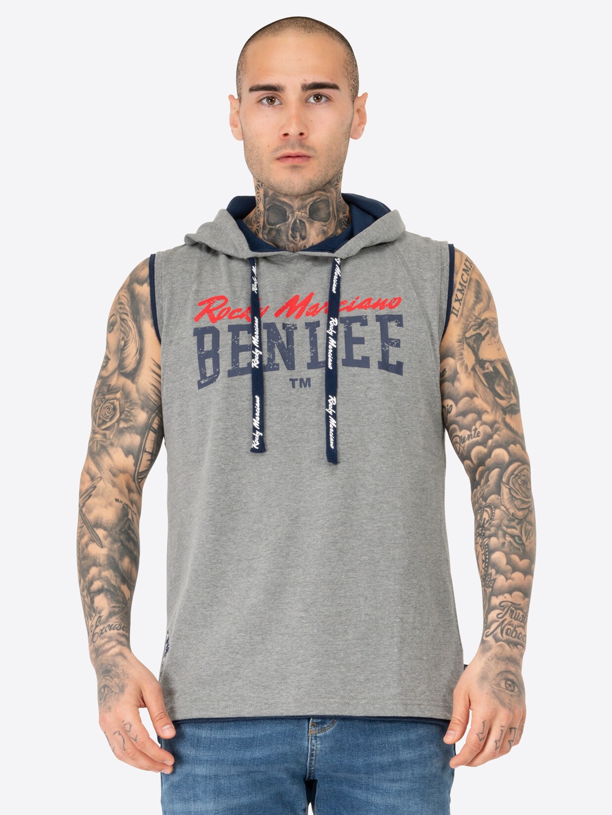 BENLEE Herren ärmelloses T-Shirt mit Kapuze normale Passform EPPERSON