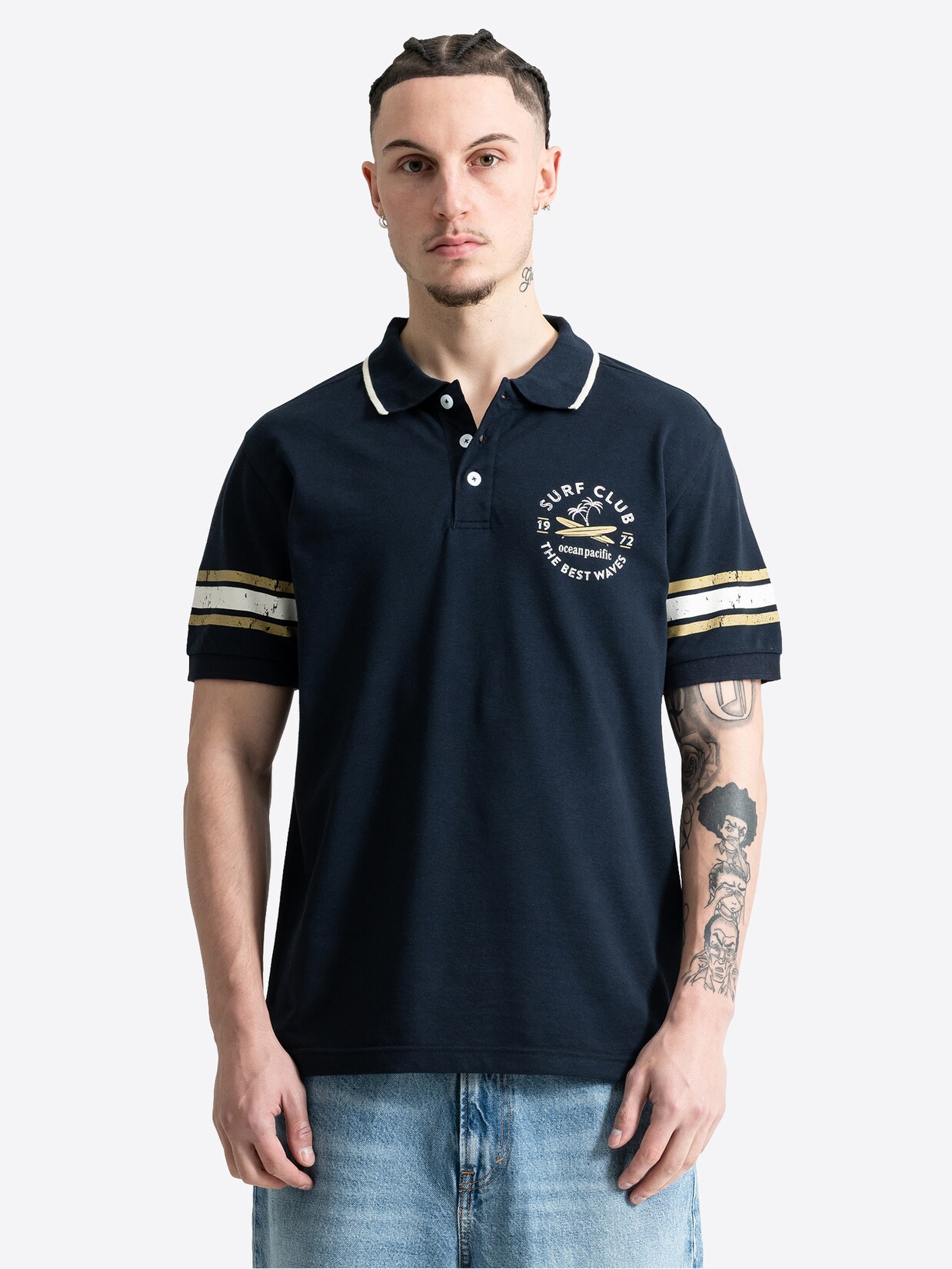 Ocean Pacific Herren Poloshirt normale Passform CANGGU