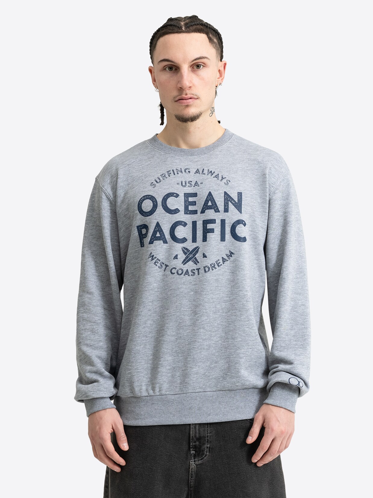 Ocean Pacific Herren Rundhals Sweatshirt normale Passform GUSH