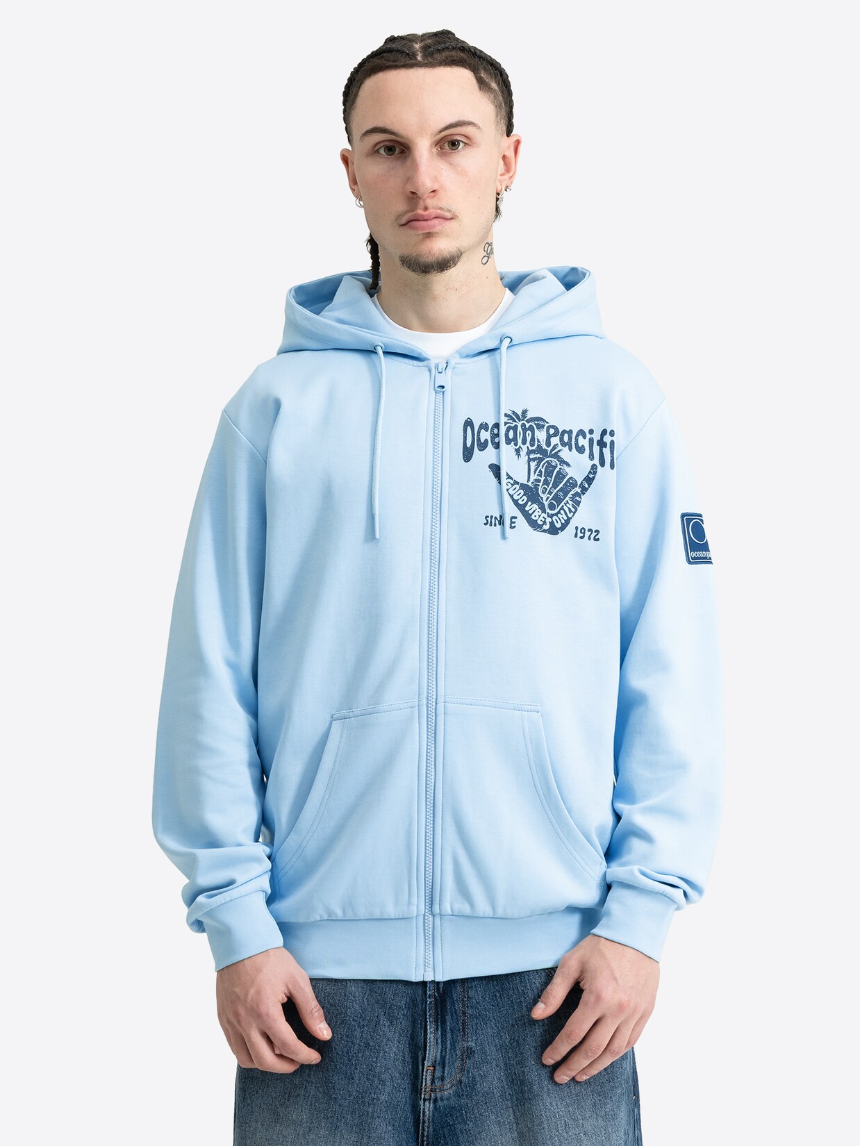 Ocean Pacific Herren Kapuzensweatjacke mit Reißverschluss normale Passform TOFINO