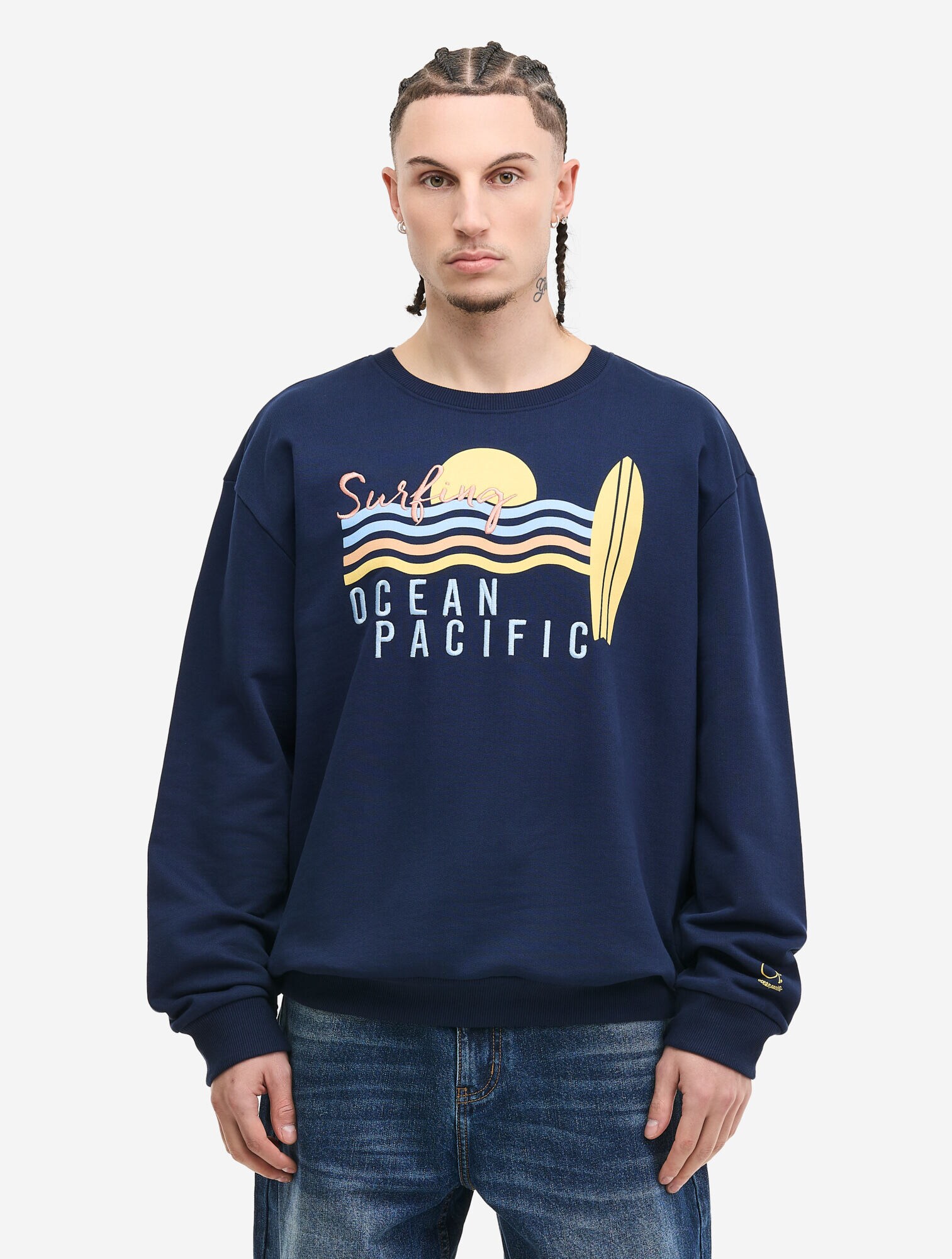Ocean Pacific Herren Rundhals Sweatshirt normale Passform KALBARRI - Bild 1