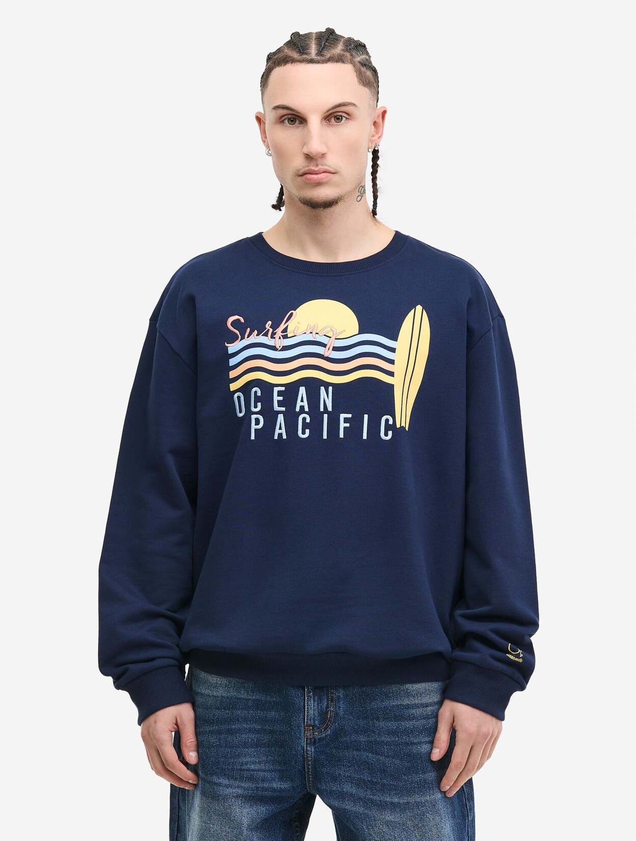 Ocean Pacific Herren Rundhals Sweatshirt normale Passform KALBARRI