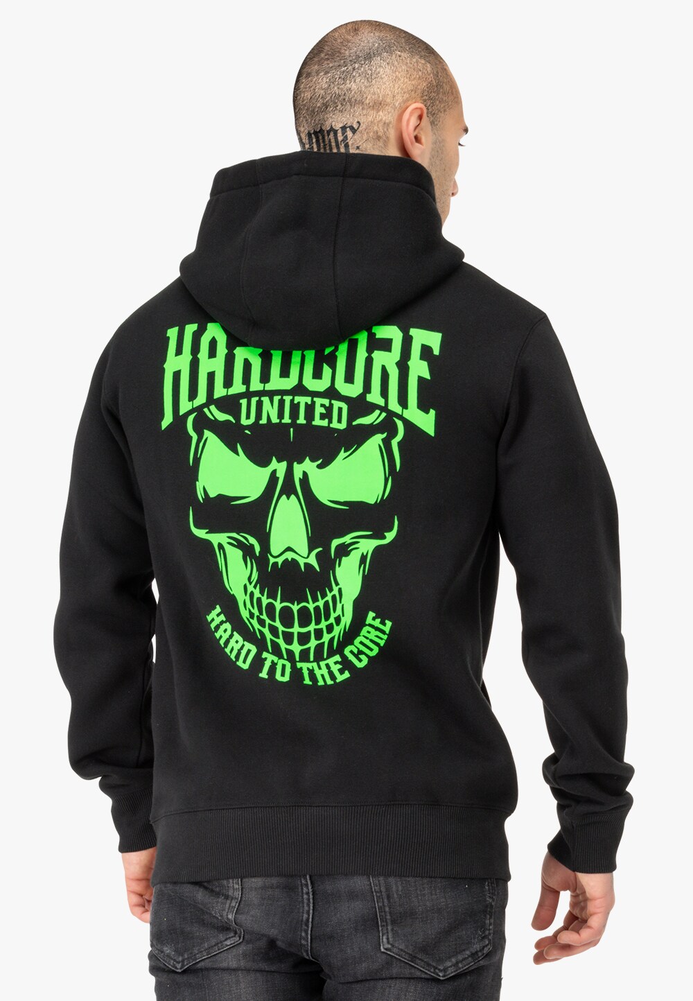 Hardcore United Herren Kapuzensweatshirt normale Passform CORY