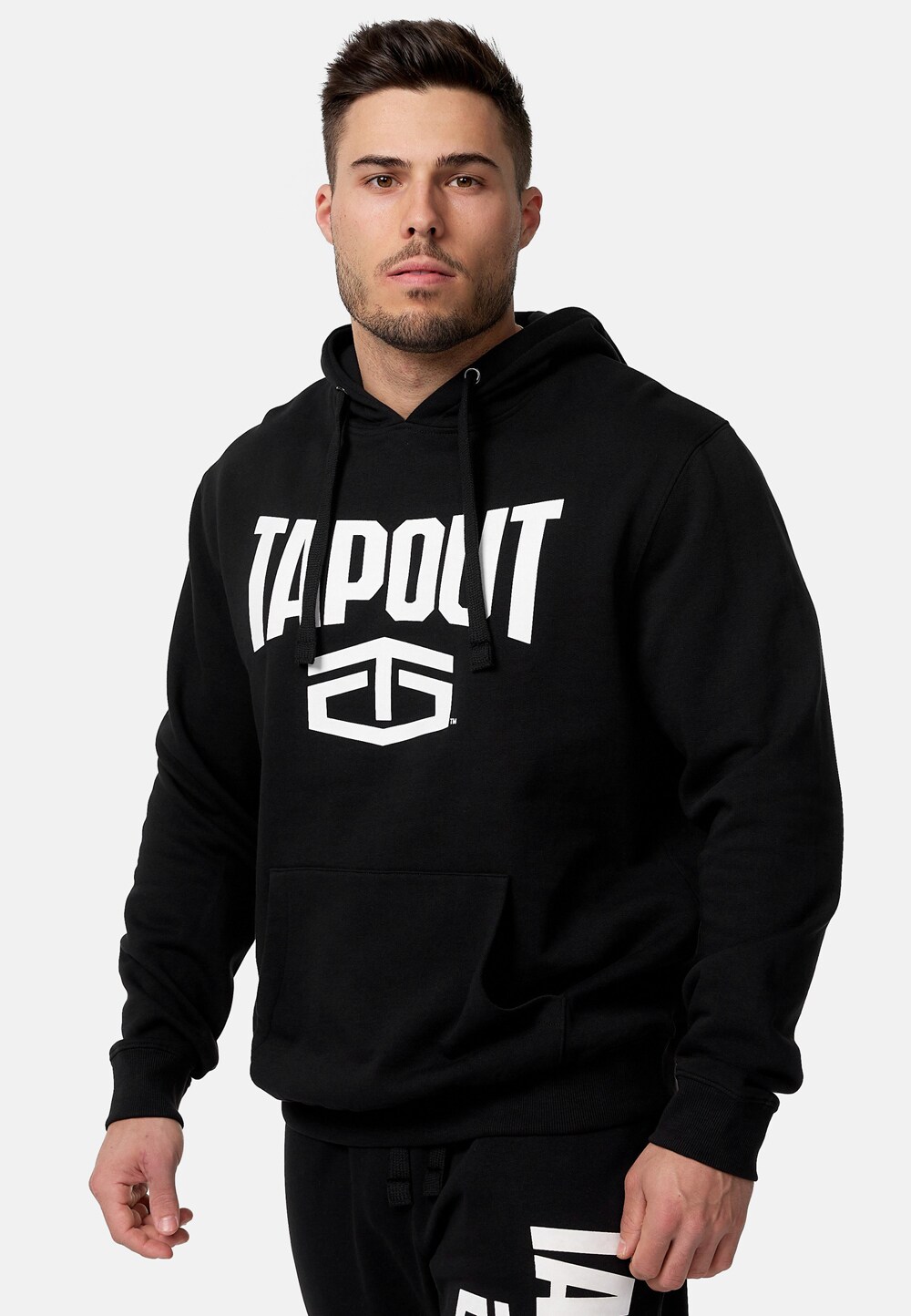 Tapout Herren Kapuzensweatshirt normale Passform ACTIVE BASIC HOODIE | 04255581514408