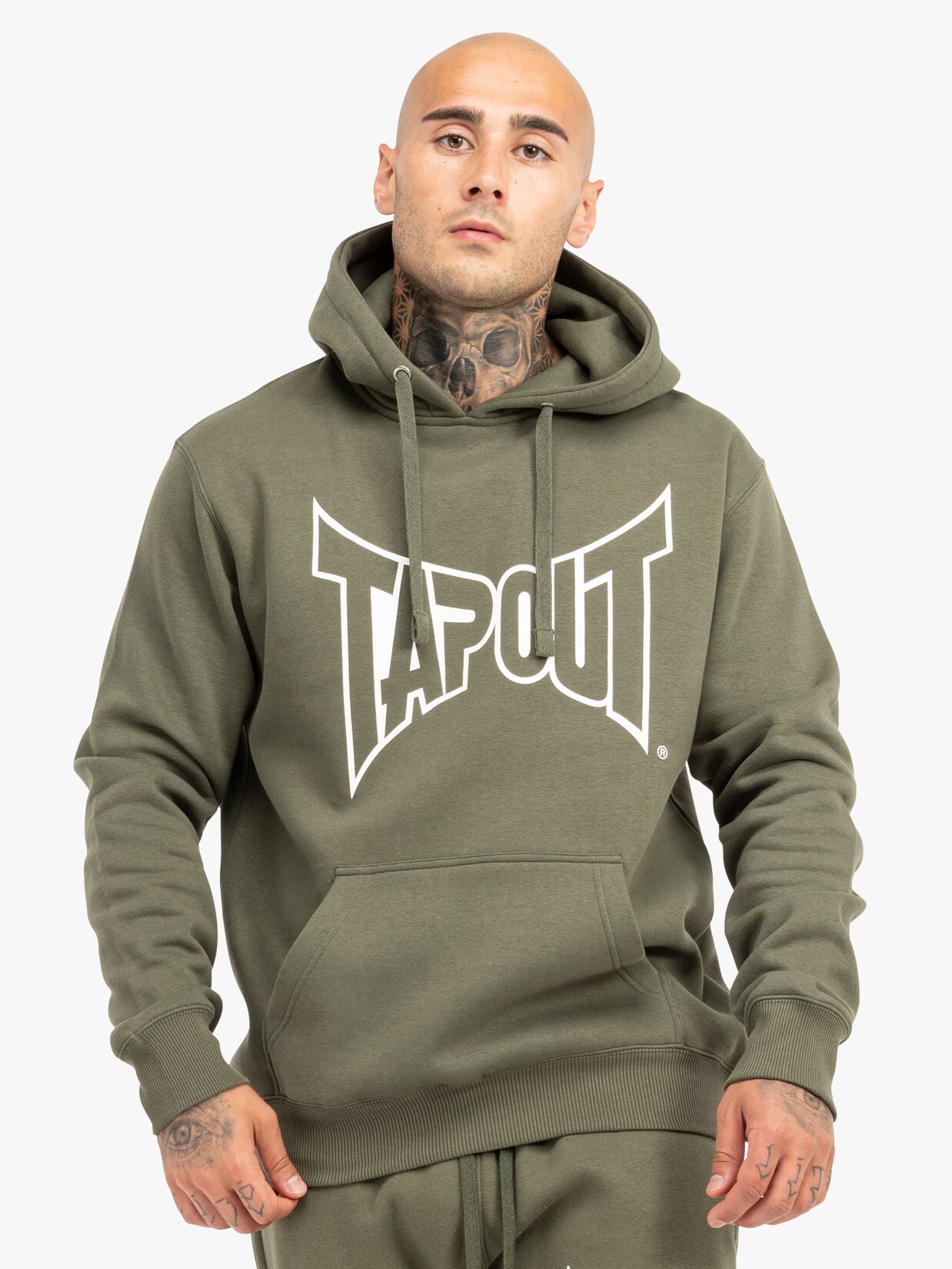 Tapout Herren Kapuzensweatshirt normale Passform LIFESTYLE BASIC HOODIE | 04255581553094
