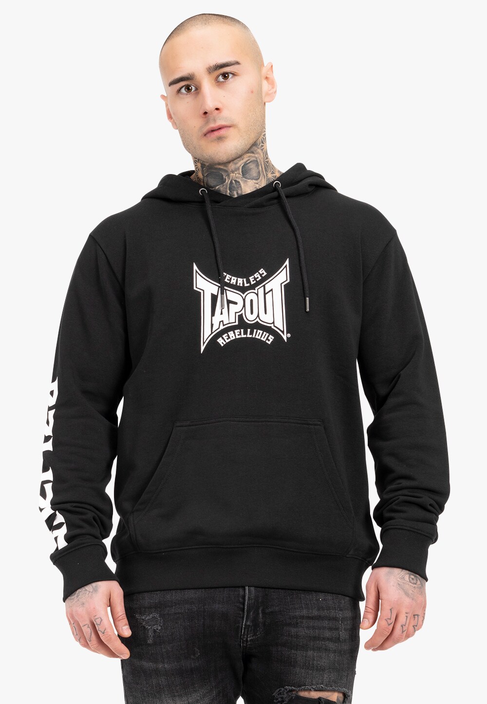 Tapout Herren Kapuzensweatshirt normale Passform B3LI3VE HOODIE