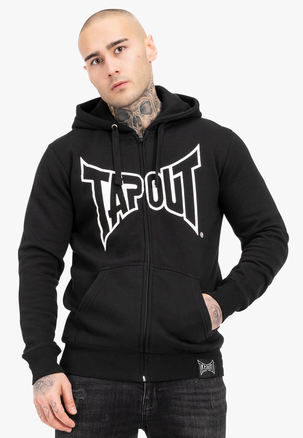 Tapout Herren Kapuzenjacke mit Reißverschluss normale Passform MARFA HOODED ZIPPER