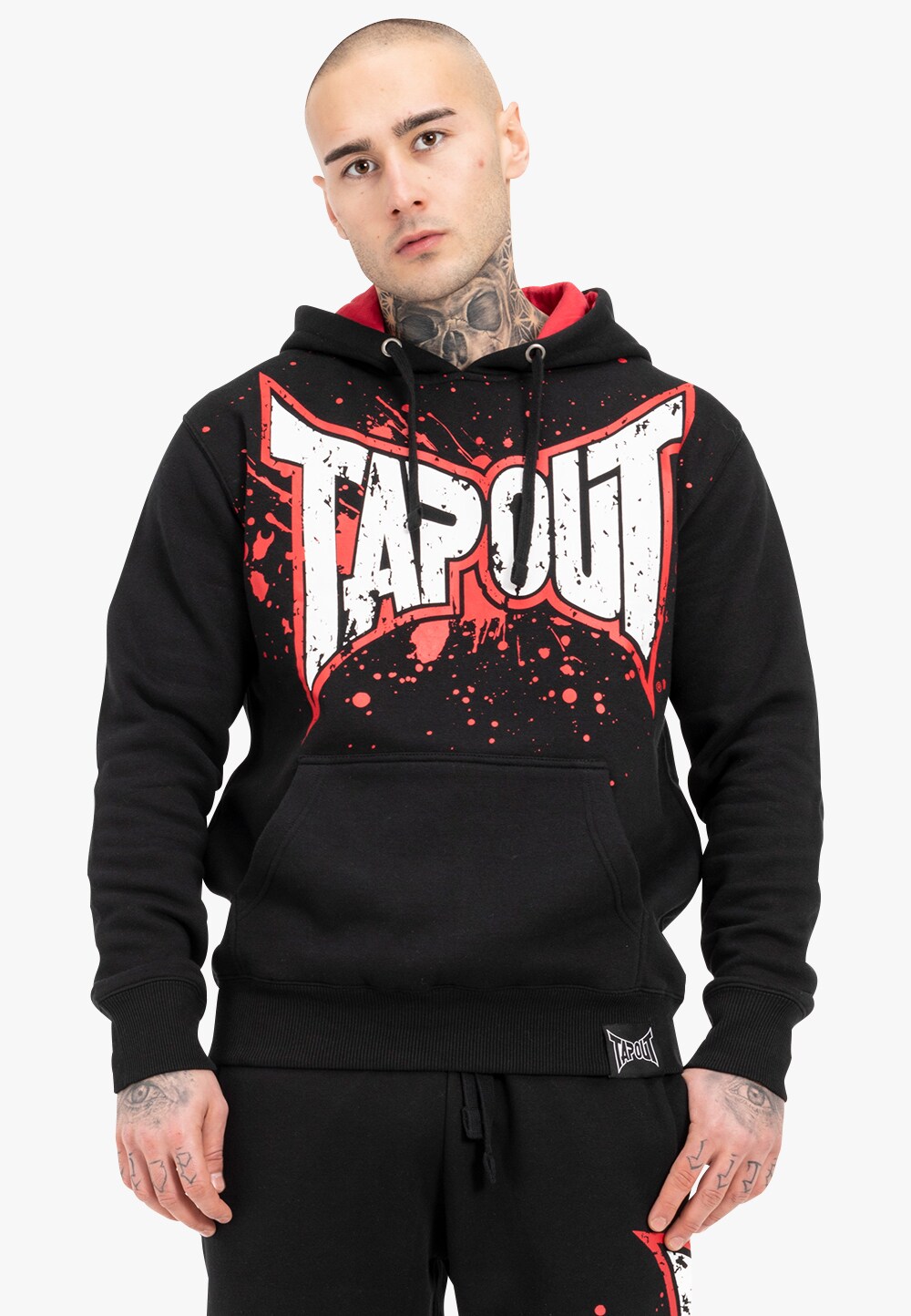 Tapout Herren Kapuzensweatshirt normale Passform SPLASHING HOODIE | 04255581531290