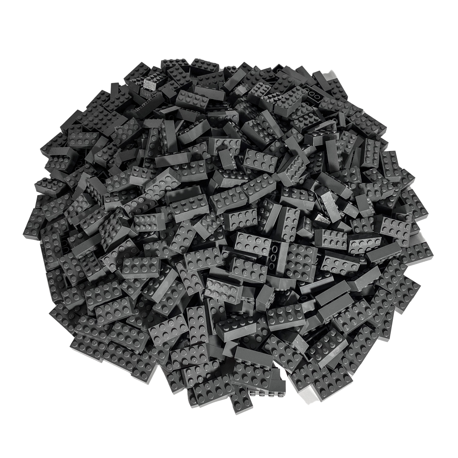 LEGO&reg; 2x4 Steine Hochsteine Dunkelgrau - 3001 - Menge 100x - Bild 1