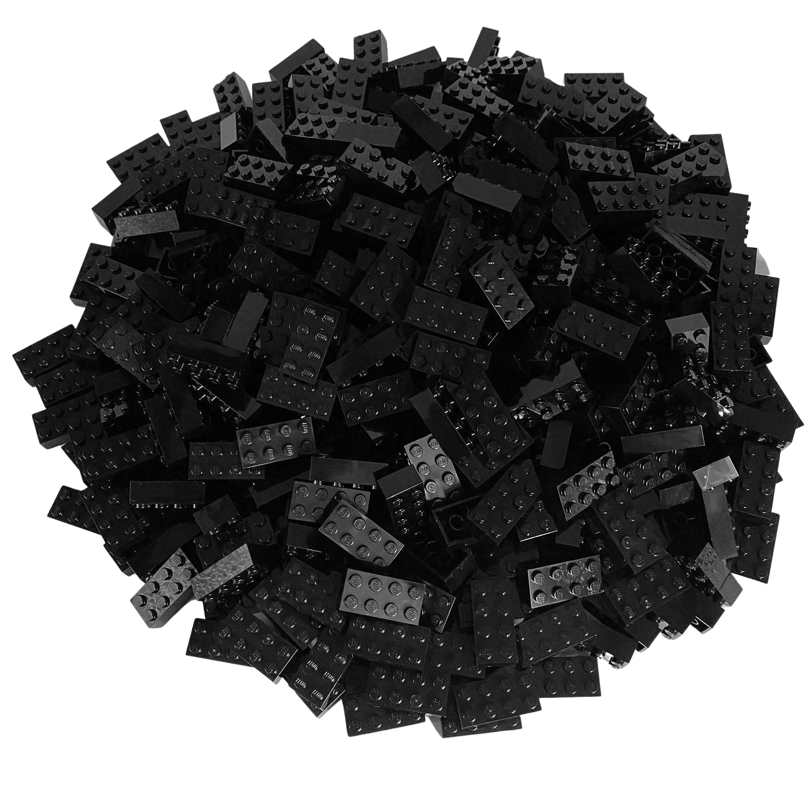 LEGO&reg; 2x4 Steine Hochsteine Schwarz - 3001 - Menge 500x - Bild 1