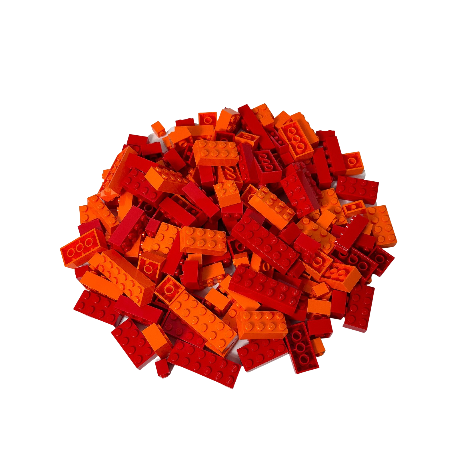 LEGO&reg; Steine Hochsteine Rot & Orange - Teile 400x - Bild 1
