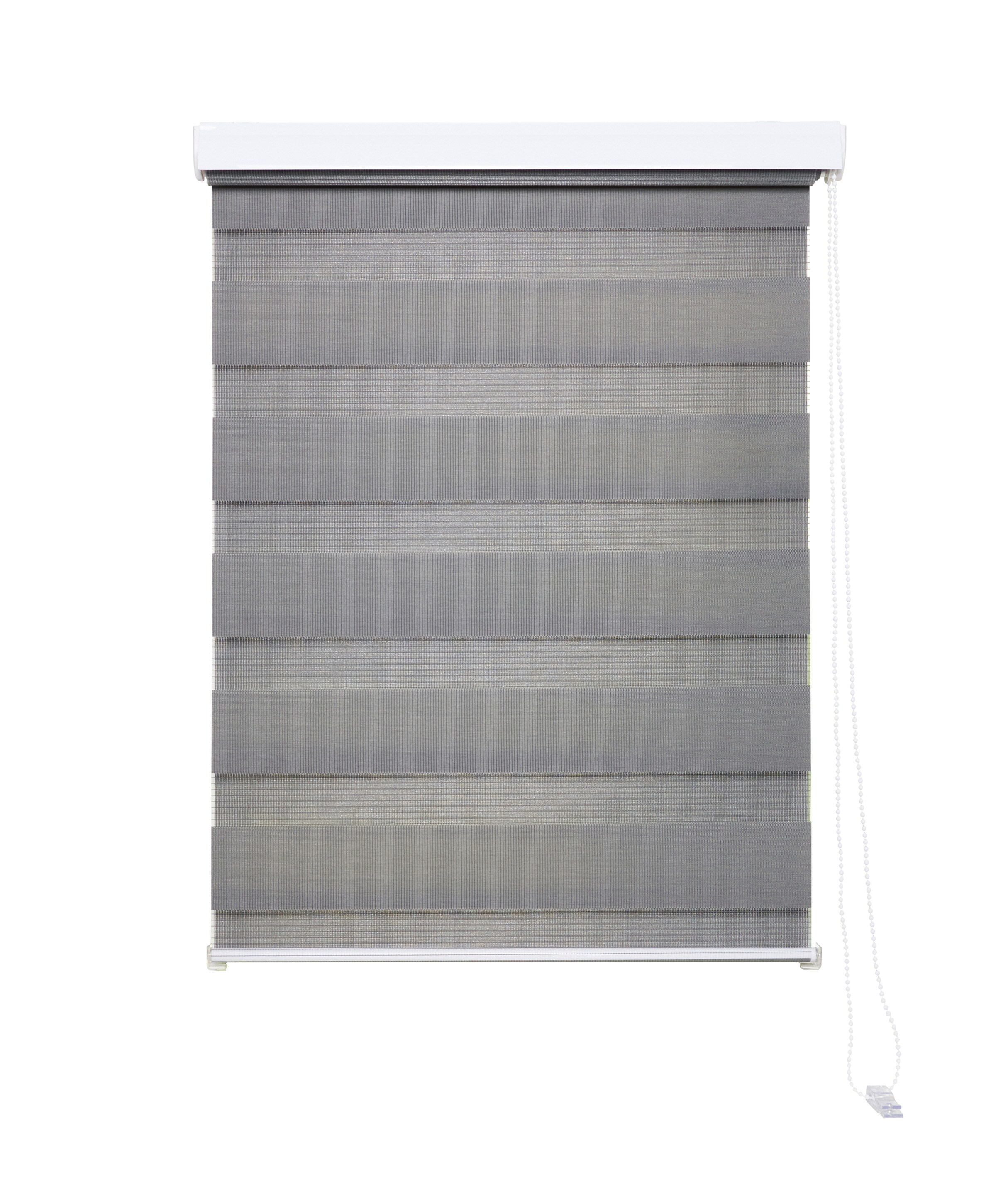 Ondeco Doppelrollo Kassetten Duo Rollo Seitenzugrollo mit Klemmtr&auml;ger inklusive Montagematerial Farbe: Grau, Gr&ouml;&szlig;e: 140x160cm - Bild 1