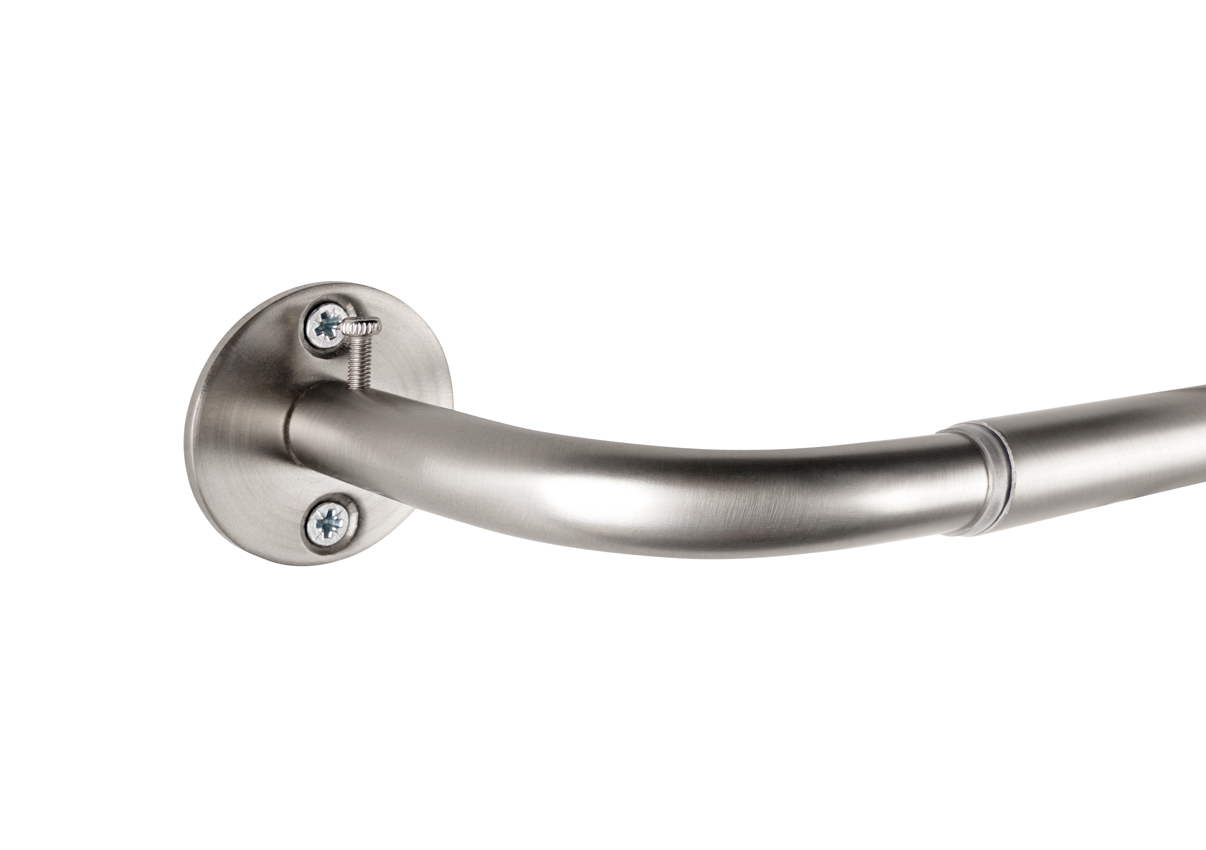 Ondeco Gardinenstange ausziehbar Raumabdunkelung Wandmontage Teleskopstange Day-Night Farbe: Edelstahl-Optik, Gr&ouml;&szlig;e: 120-210cm - Bild 1