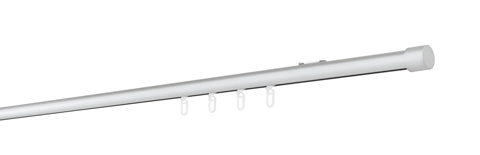 20mm,1-läufig,Profil,Wandträger mini,Endstück cap Farbe: Alu-Silber, Größe: 320cm