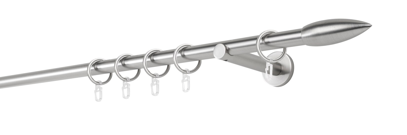mydeco Gardinenstange "20mm Cardo Wandträger 12 cm" 1 läufig-läufig Fixmass