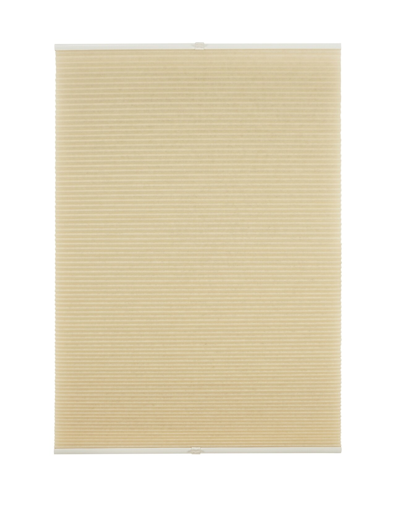 Ondeco Wabenplissee verspannt Klemmträger ohne Bohren Klemmfix Blickdicht Sonnen-Schallschutz Farbe: Cream, Größe: 100x130 cm