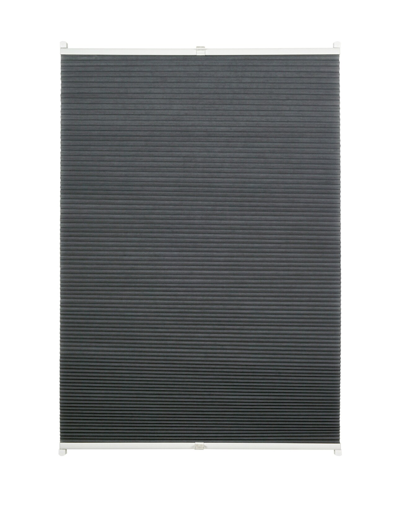 Ondeco Wabenplissee verspannt Klemmträger ohne Bohren Klemmfix Blickdicht Sonnen-Schallschutz Farbe: Grau, Größe: 80x210 cm