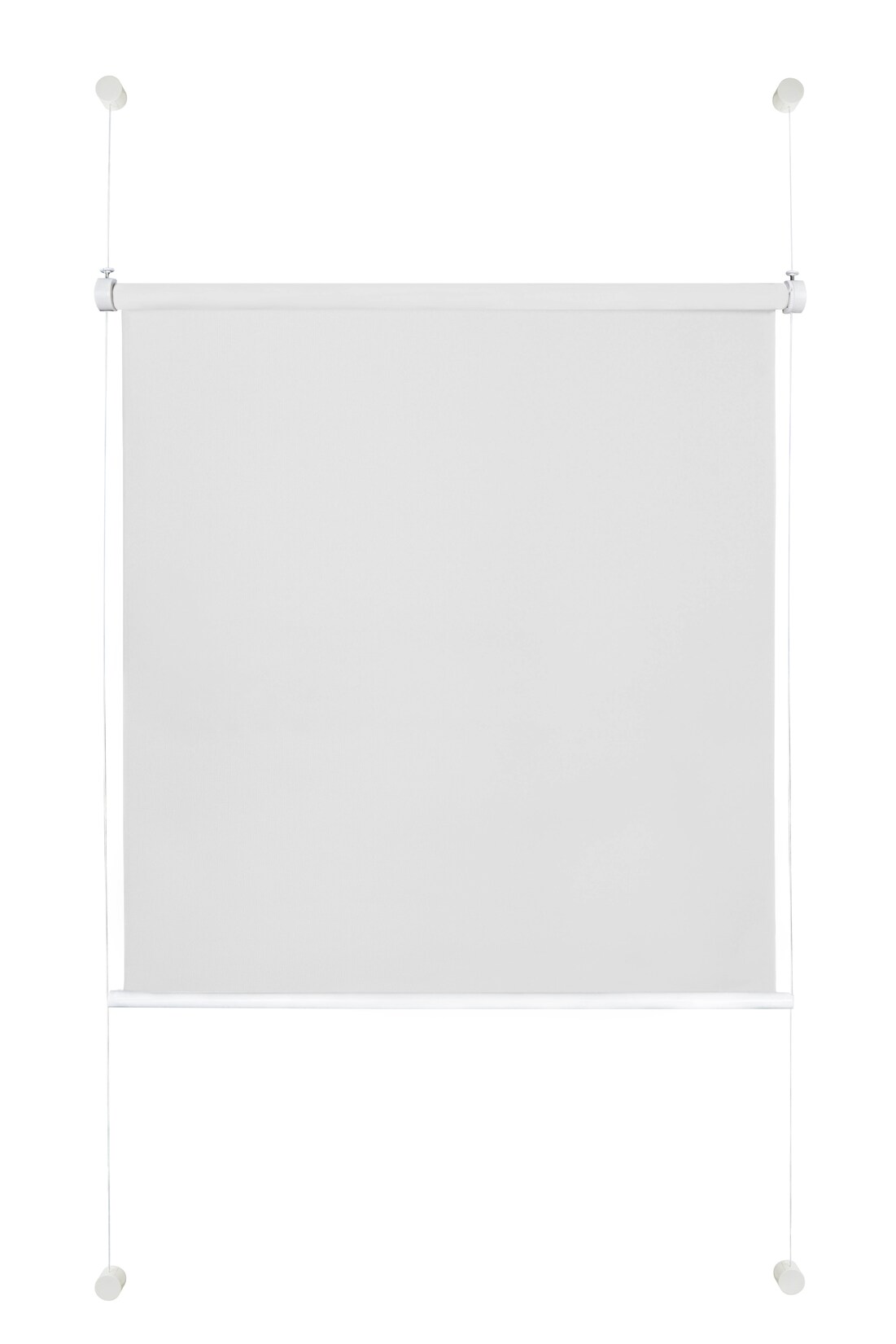 Ondeco Tageslicht Rollo ohne Bohren Klemmrollo Alternative Plissee Klemmfix Sichtschutz Sonnenschutz Farbe: Weiß, Größe: 90x210 cm