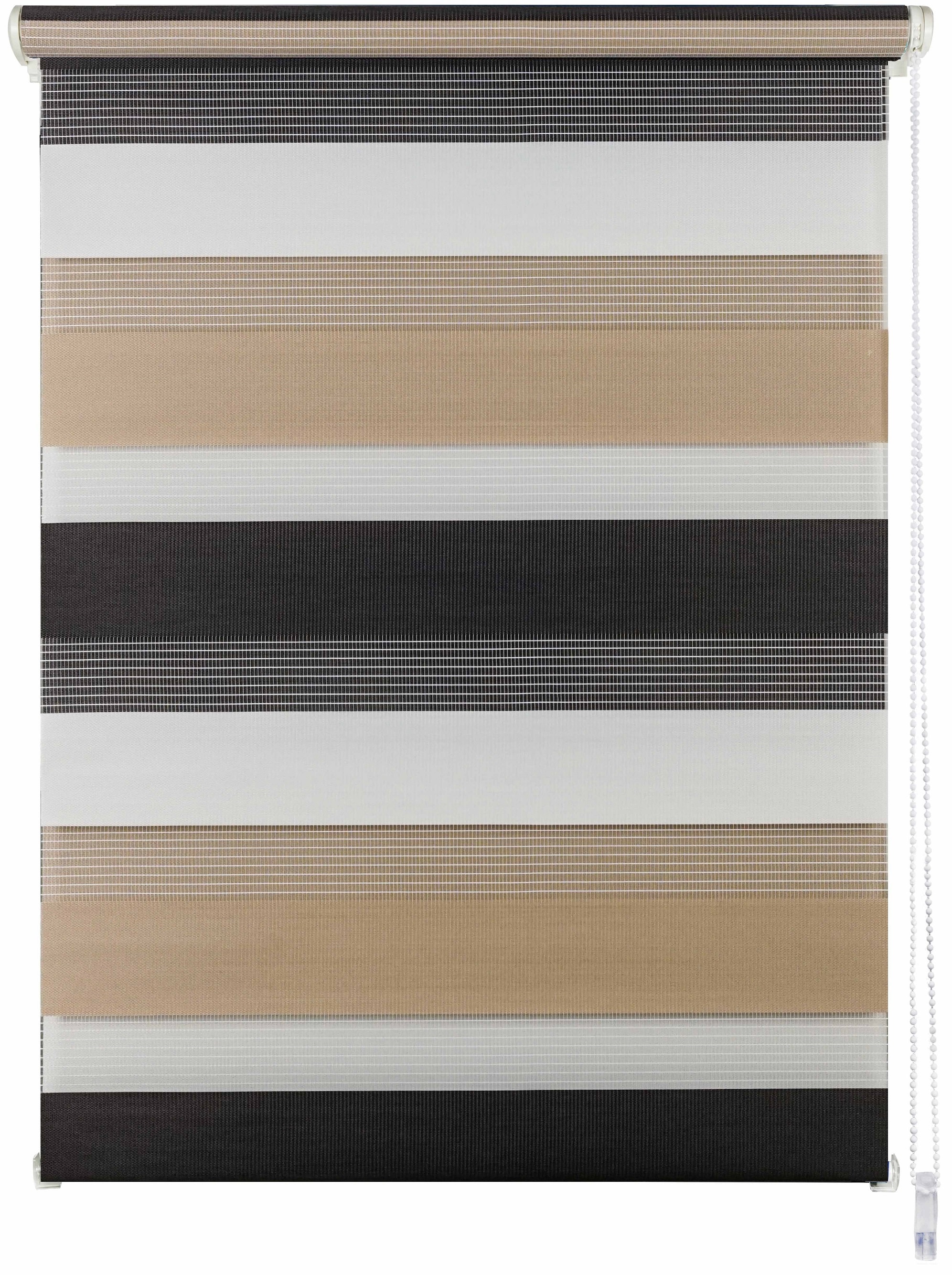 Ondeco Doppelrollo Just Triple Klemmfix  Seitenzugrollo Blickdicht Klemmfix Farbe: Cappuccino, Gr&ouml;&szlig;e: 60x160 cm - Bild 1