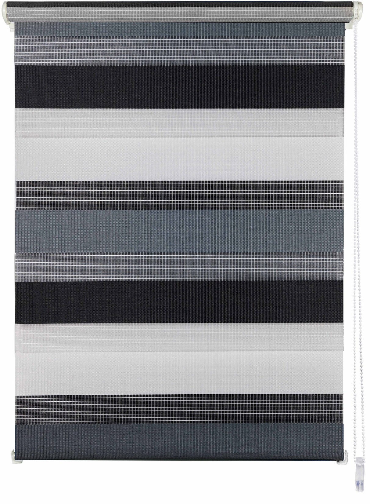 Ondeco Doppelrollo Just Triple Klemmfix Seitenzugrollo Blickdicht Klemmfix Farbe: Grau-Anthrazit, Größe: 140x160 cm