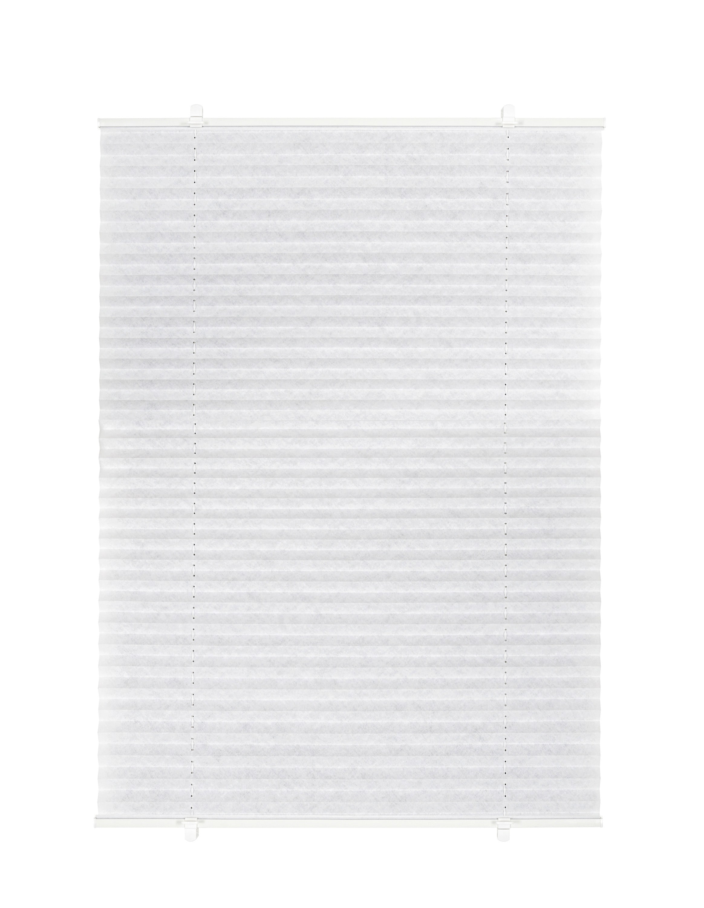 Ondeco Plissee Prompt ohne Bohren Basic mit Klemmtr&auml;ger Sonnenschutz Lichtschutz Klemmfix Farbe: Wei&szlig;, Gr&ouml;&szlig;e: 100x130 cm - Bild 1